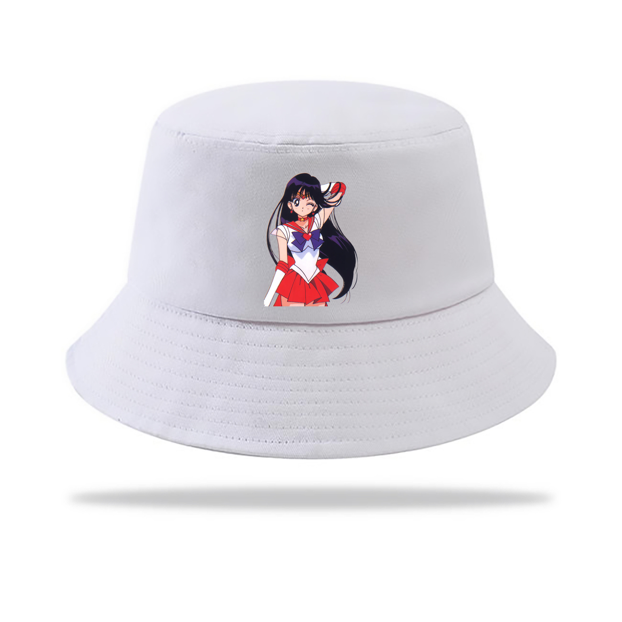 （画像用） 美少女戦士セーラームーン 火野レイ ひの レイ Sailor Moon Hino Rei （セーラーマーズ,Sailor Mars） アウトドア日除けバケットハット