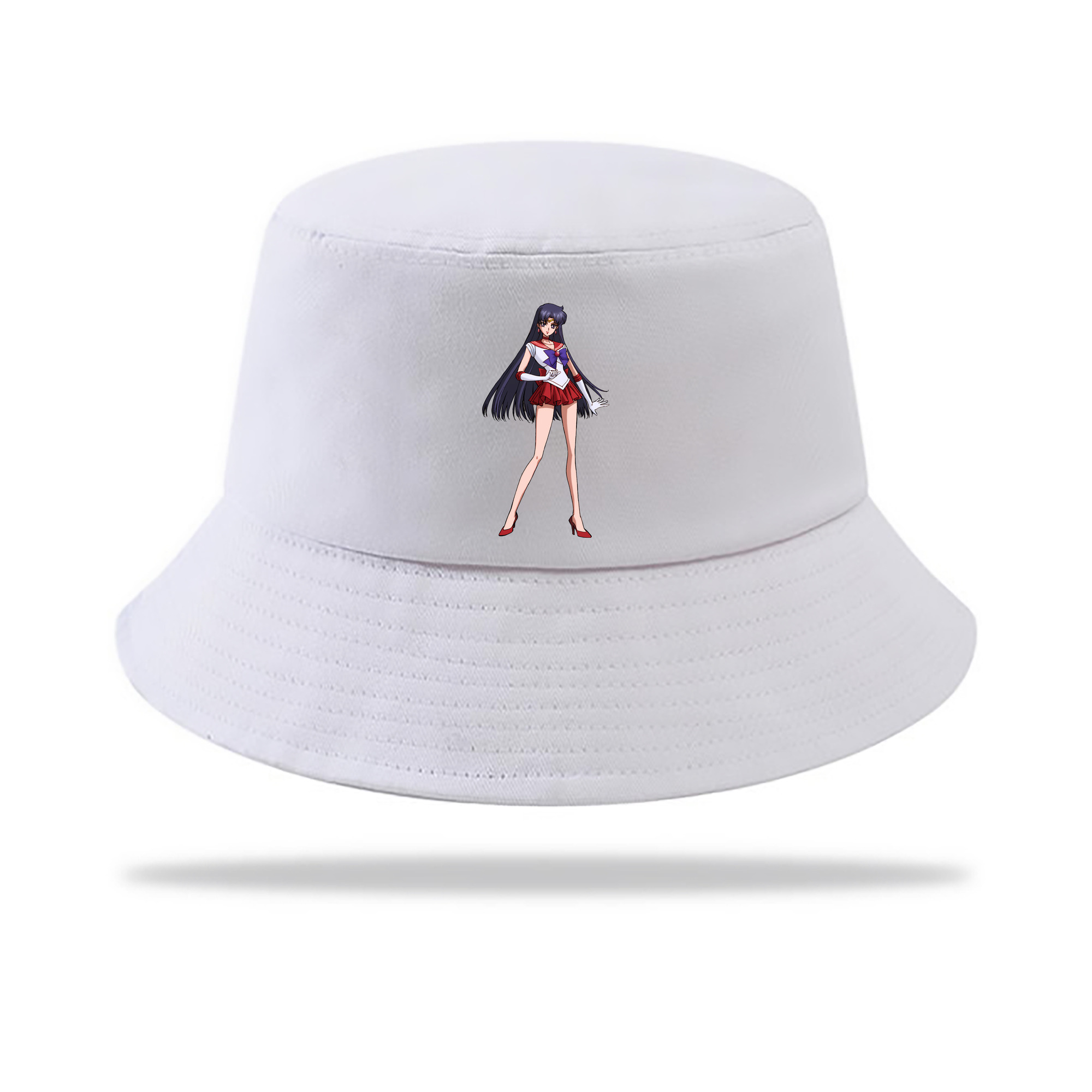 （画像用） 美少女戦士セーラームーン 火野レイ ひの レイ Sailor Moon Hino Rei （セーラーマーズ,Sailor Mars） アウトドア日除けバケットハット