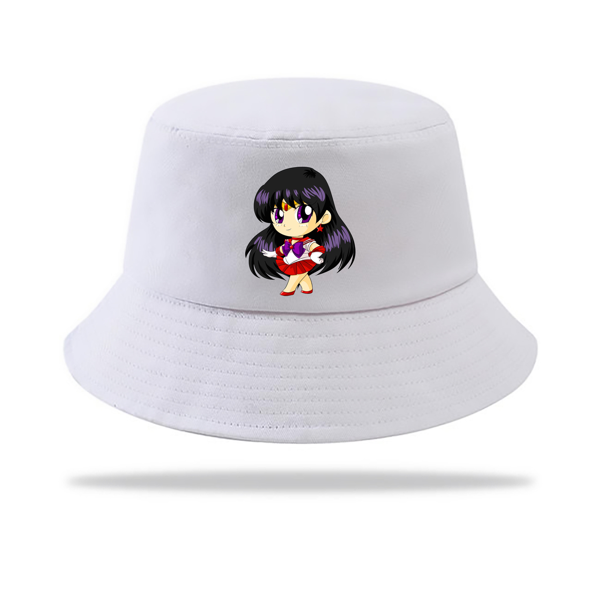 （画像用） 美少女戦士セーラームーン 火野レイ ひの レイ Sailor Moon Hino Rei （セーラーマーズ,Sailor Mars） アウトドア日除けバケットハット