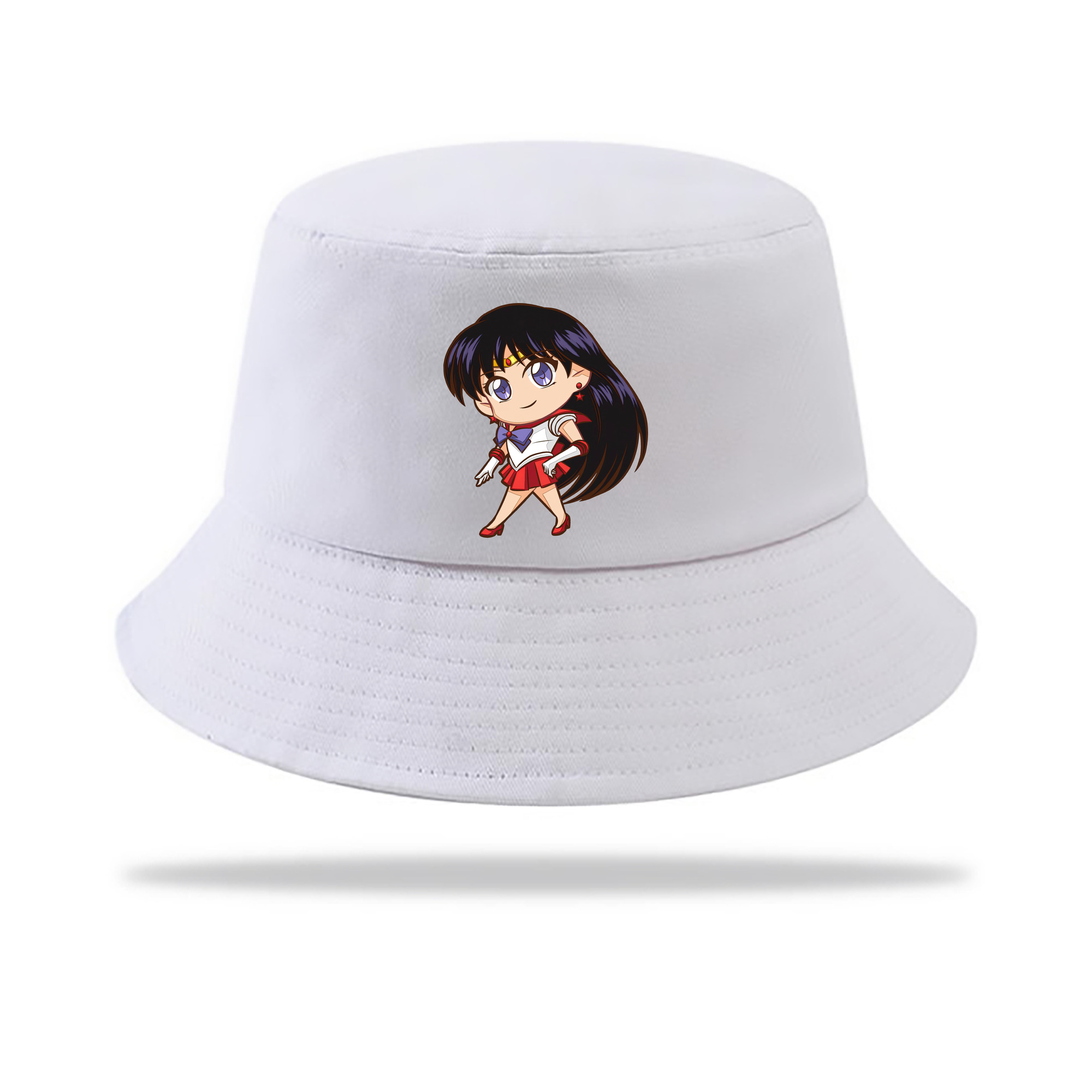 （画像用） 美少女戦士セーラームーン 火野レイ ひの レイ Sailor Moon Hino Rei （セーラーマーズ,Sailor Mars） アウトドア日除けバケットハット