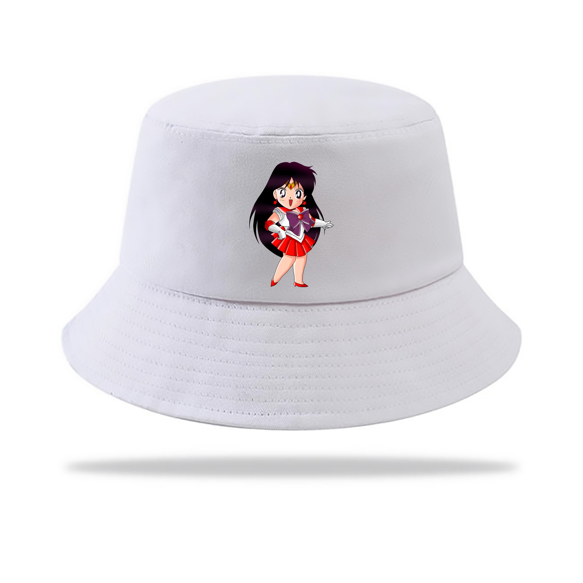 （画像用） 美少女戦士セーラームーン 火野レイ ひの レイ Sailor Moon Hino Rei （セーラーマーズ,Sailor Mars） アウトドア日除けバケットハット