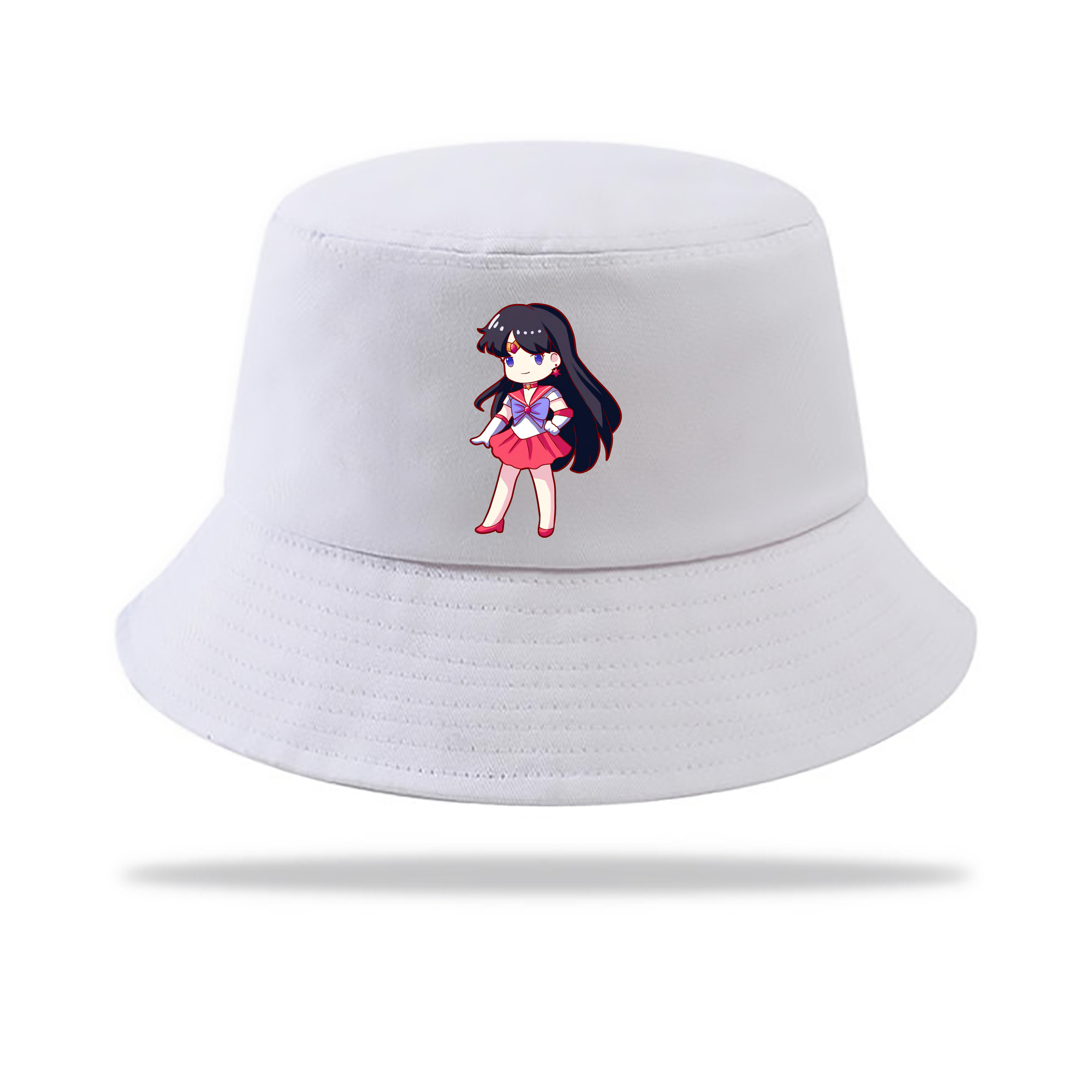 （画像用） 美少女戦士セーラームーン 火野レイ ひの レイ Sailor Moon Hino Rei （セーラーマーズ,Sailor Mars） アウトドア日除けバケットハット