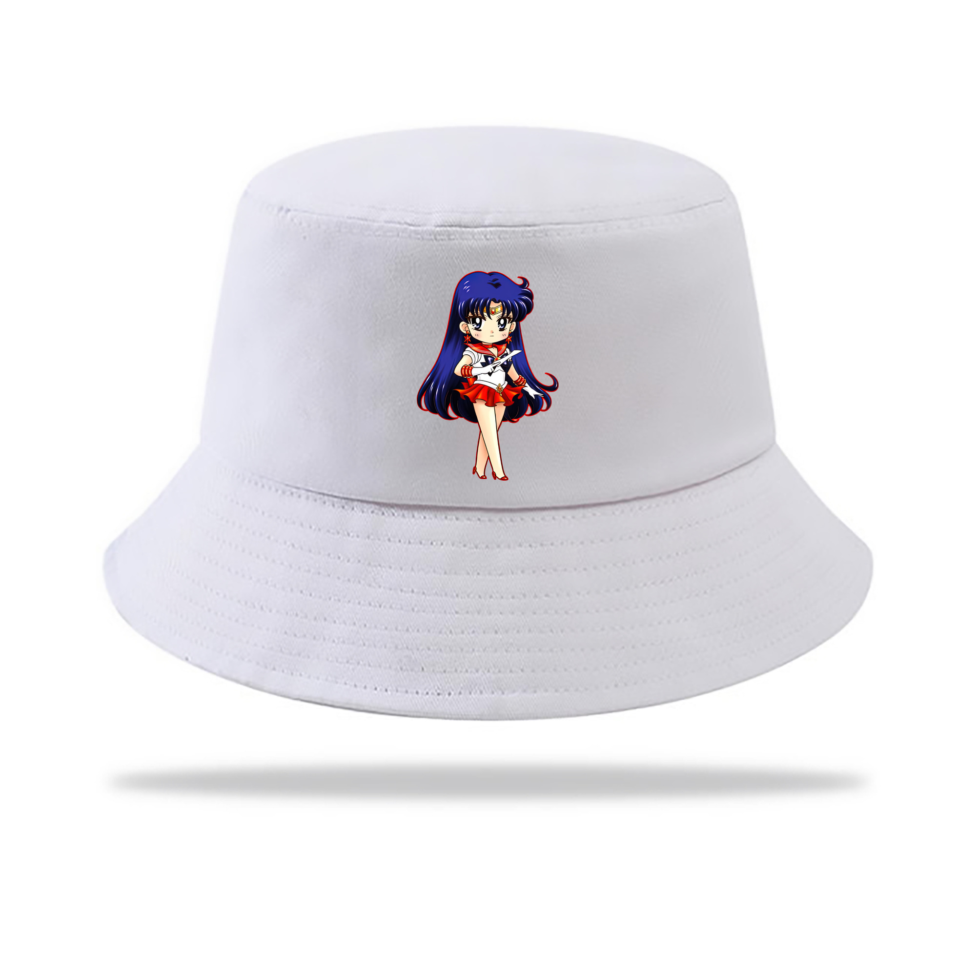（画像用） 美少女戦士セーラームーン 火野レイ ひの レイ Sailor Moon Hino Rei （セーラーマーズ,Sailor Mars） アウトドア日除けバケットハット