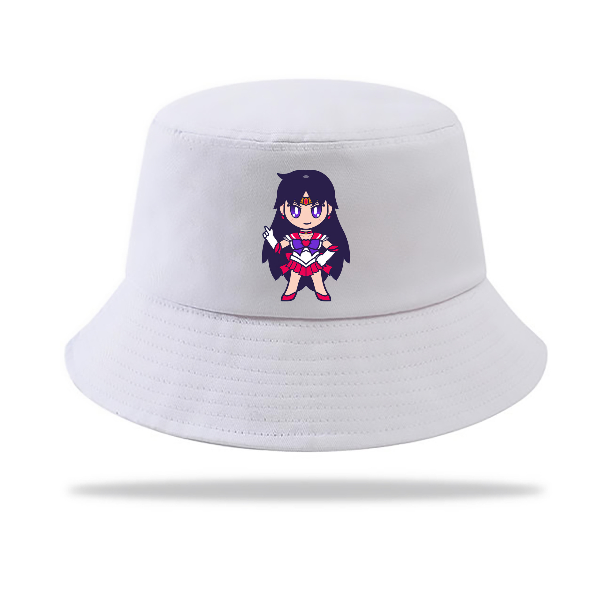 （画像用） 美少女戦士セーラームーン 火野レイ ひの レイ Sailor Moon Hino Rei （セーラーマーズ,Sailor Mars） アウトドア日除けバケットハット