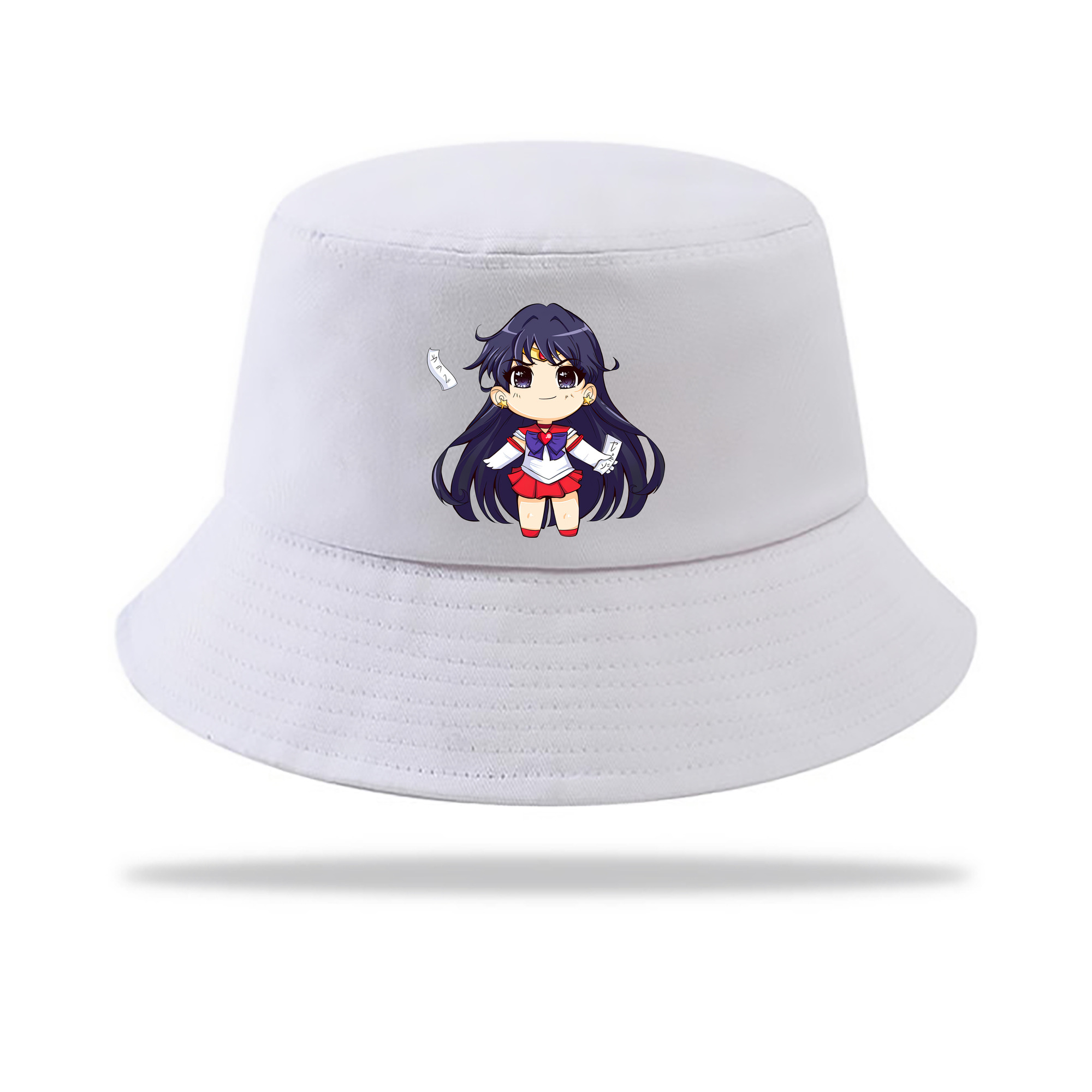 （画像用） 美少女戦士セーラームーン 火野レイ ひの レイ Sailor Moon Hino Rei （セーラーマーズ,Sailor Mars） アウトドア日除けバケットハット