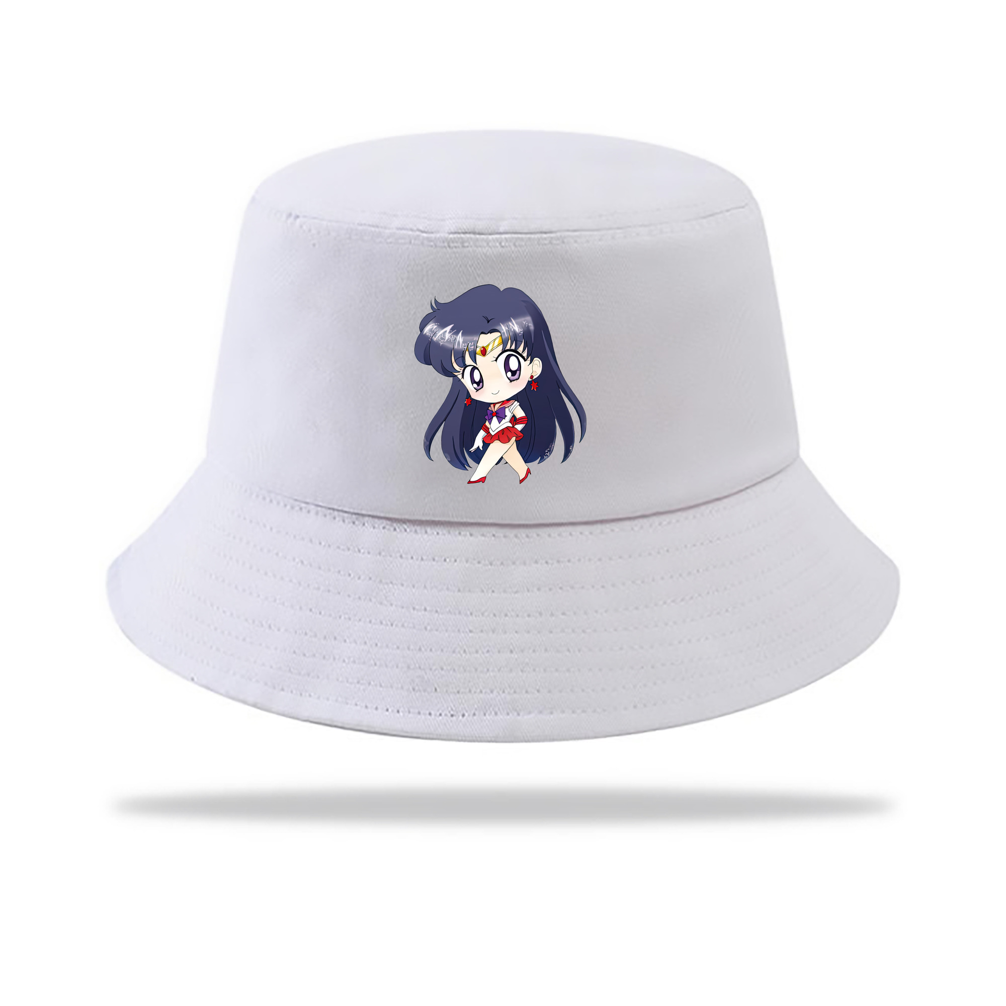 （画像用） 美少女戦士セーラームーン 火野レイ ひの レイ Sailor Moon Hino Rei （セーラーマーズ,Sailor Mars） アウトドア日除けバケットハット