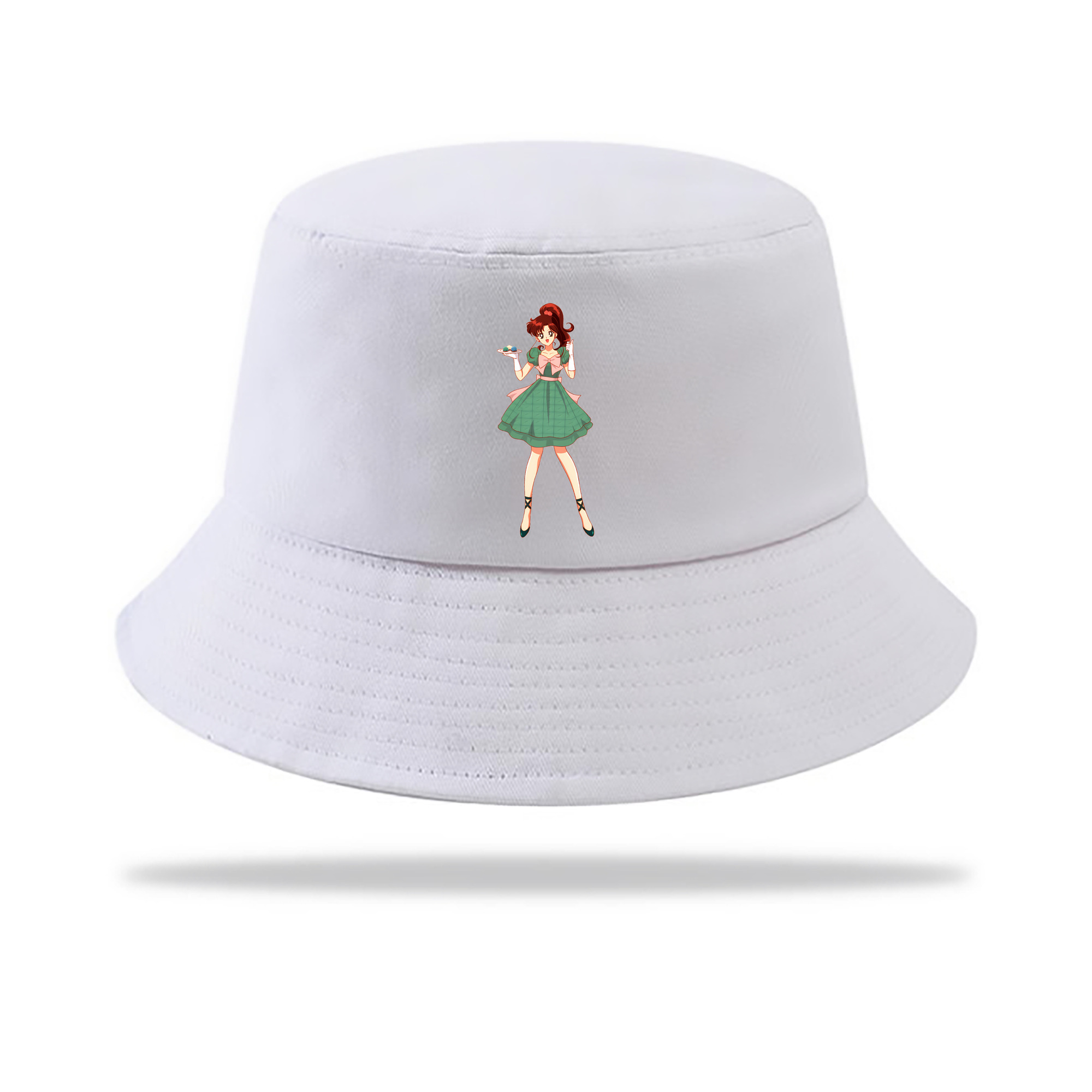 （画像用） 美少女戦士セーラームーン 木野 まこと きの まこと Sailor Moon Kino Makoto （セーラージュピター；Sailor Jupiter） アウトドア日除けバケットハット
