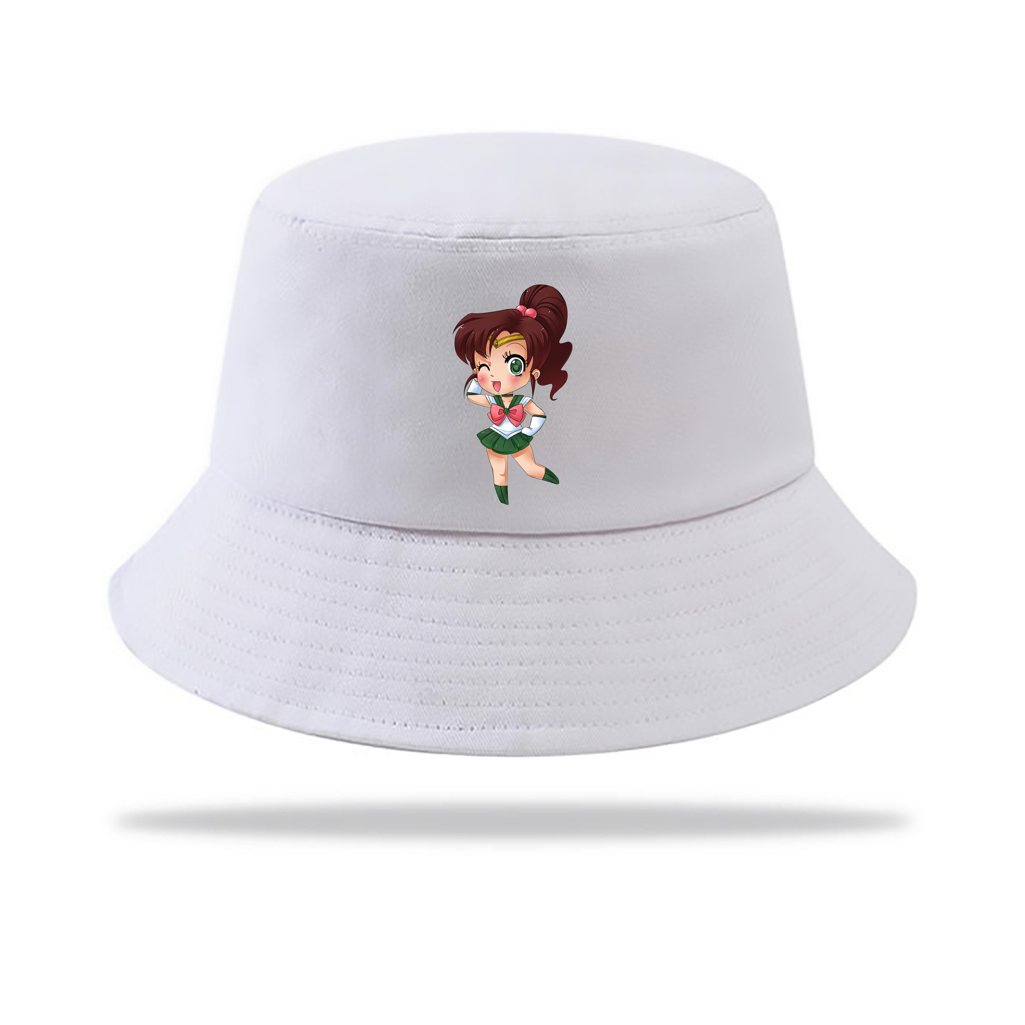 （画像用） 美少女戦士セーラームーン 木野 まこと きの まこと Sailor Moon Kino Makoto （セーラージュピター；Sailor Jupiter） アウトドア日除けバケットハット