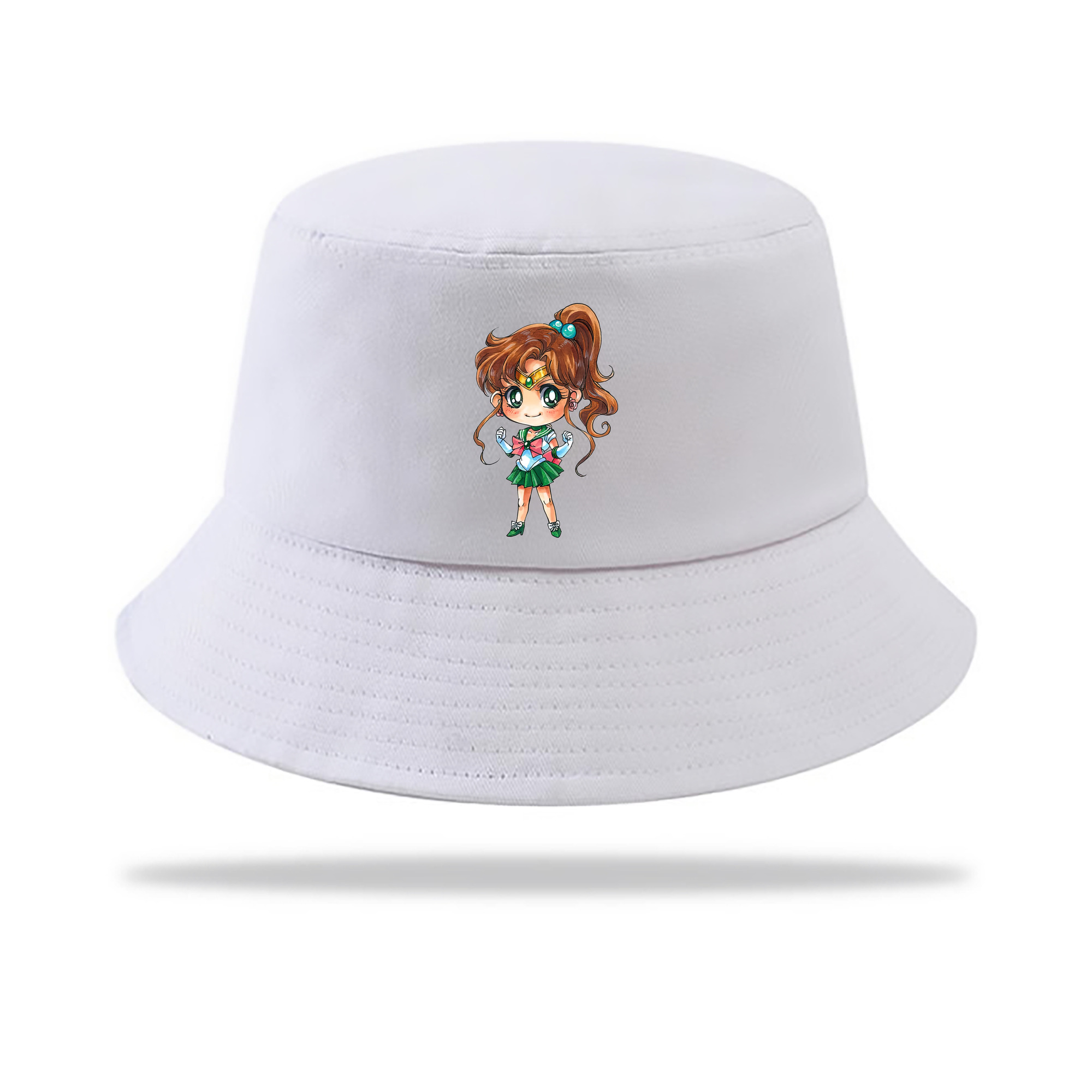 （画像用） 美少女戦士セーラームーン 木野 まこと きの まこと Sailor Moon Kino Makoto （セーラージュピター；Sailor Jupiter） アウトドア日除けバケットハット