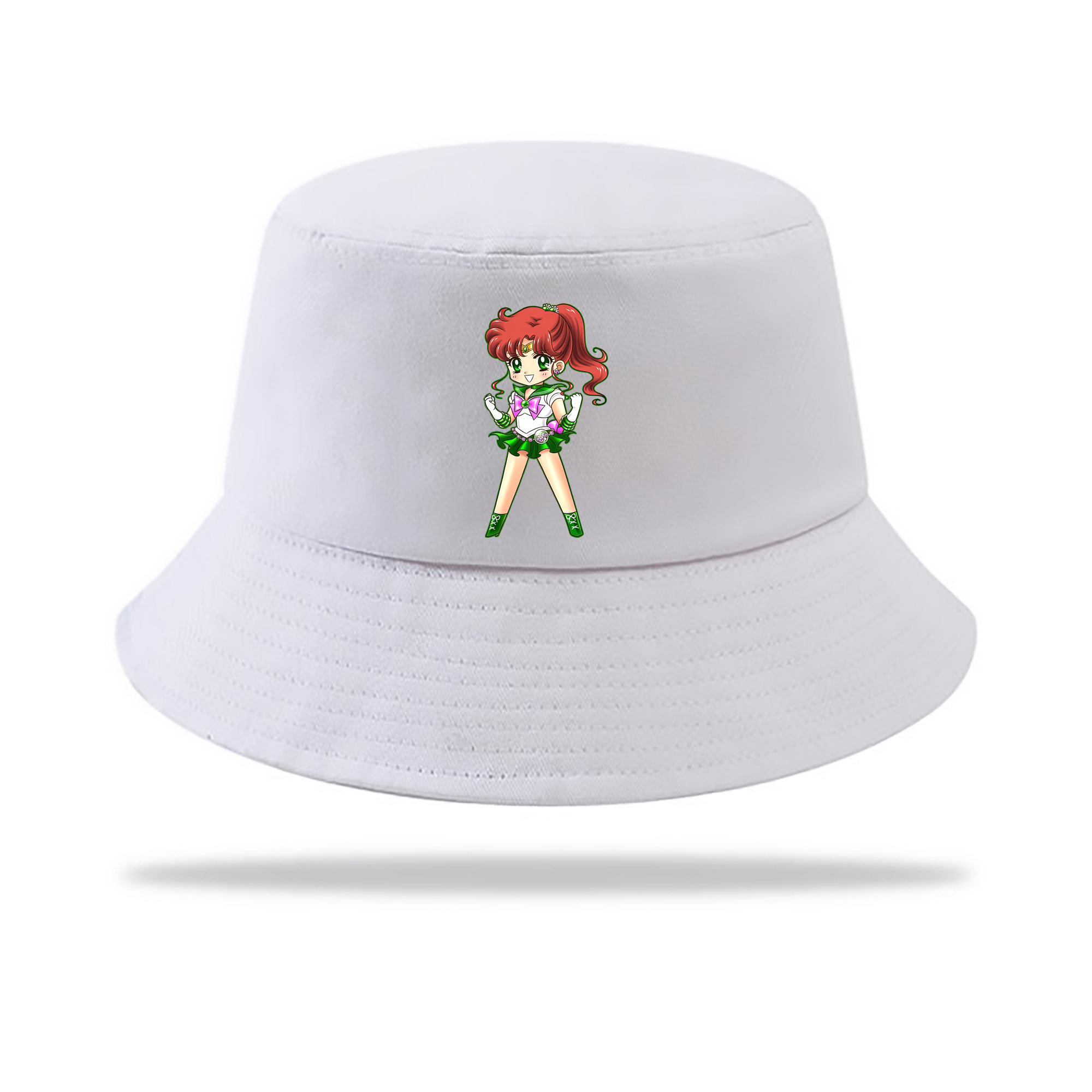 （画像用） 美少女戦士セーラームーン 木野 まこと きの まこと Sailor Moon Kino Makoto （セーラージュピター；Sailor Jupiter） アウトドア日除けバケットハット