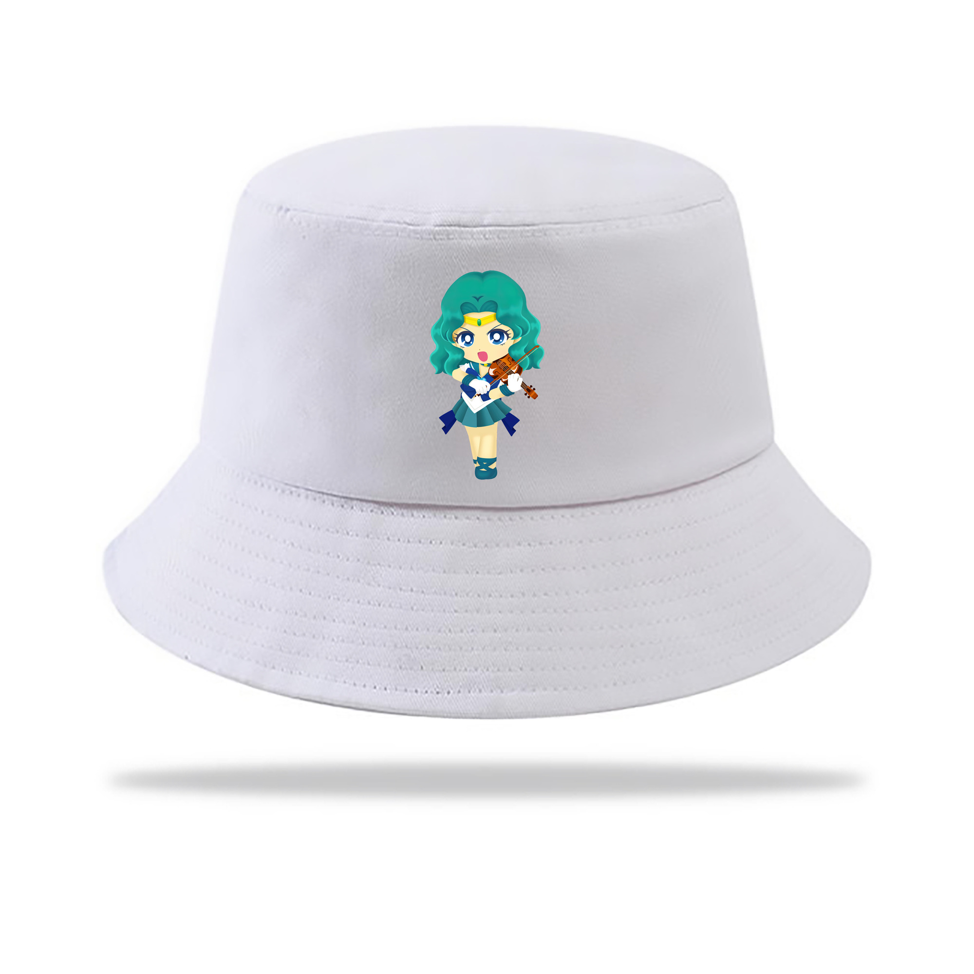 （画像用） 美少女戦士セーラームーン 海王 みちる（かいおう みちる） Sailor Moon Kaiou Michiru アウトドア日除けバケットハット