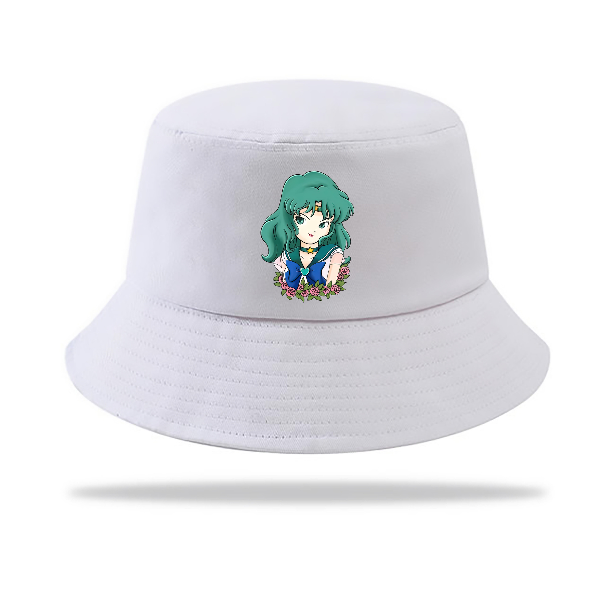 （画像用） 美少女戦士セーラームーン 海王 みちる（かいおう みちる） Sailor Moon Kaiou Michiru アウトドア日除けバケットハット