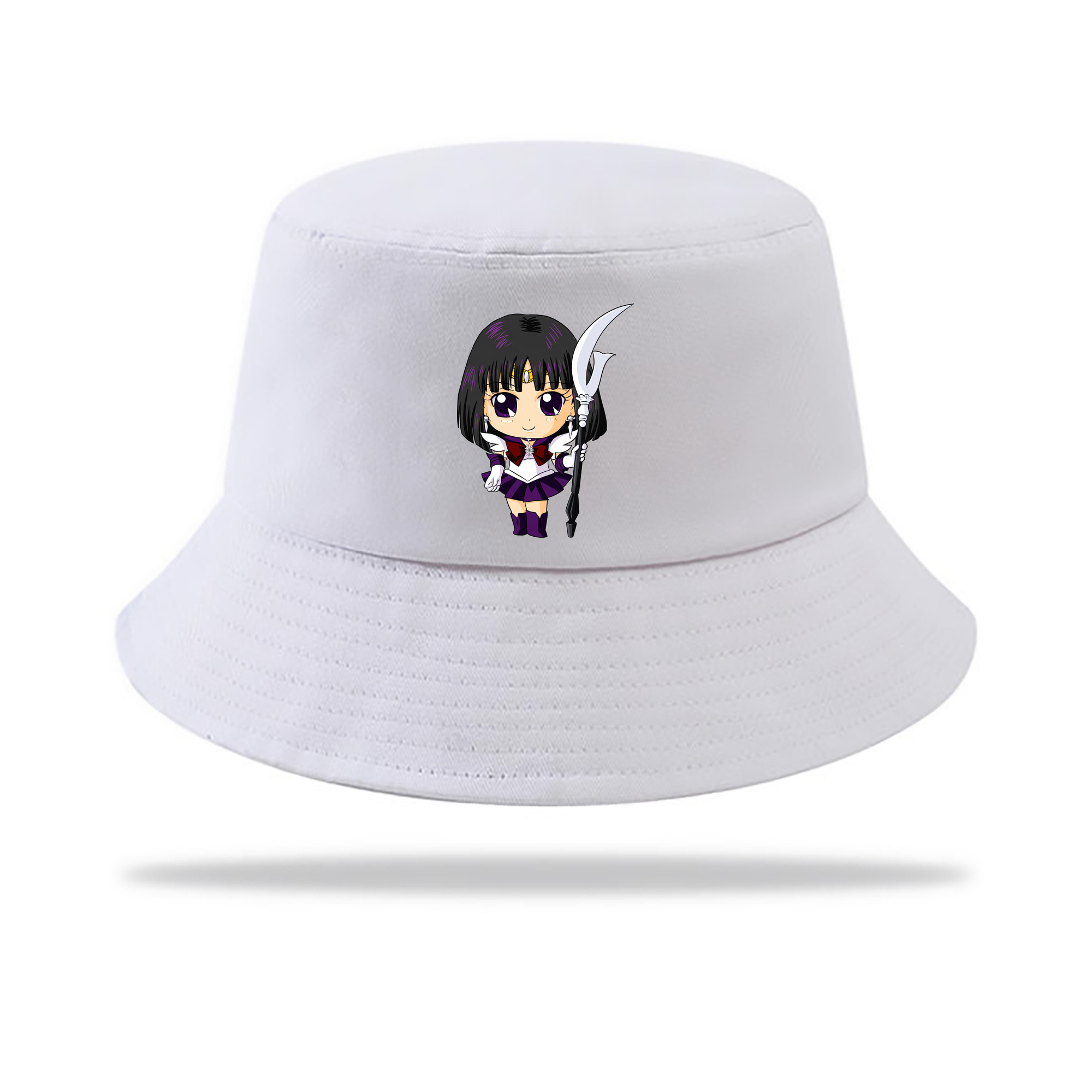（画像用） 美少女戦士セーラームーン 土萠ほたる Sailor Moon Tomoe Hotaru （セーラーサターン；Sailor Saturn） アウトドア日除けバケットハット