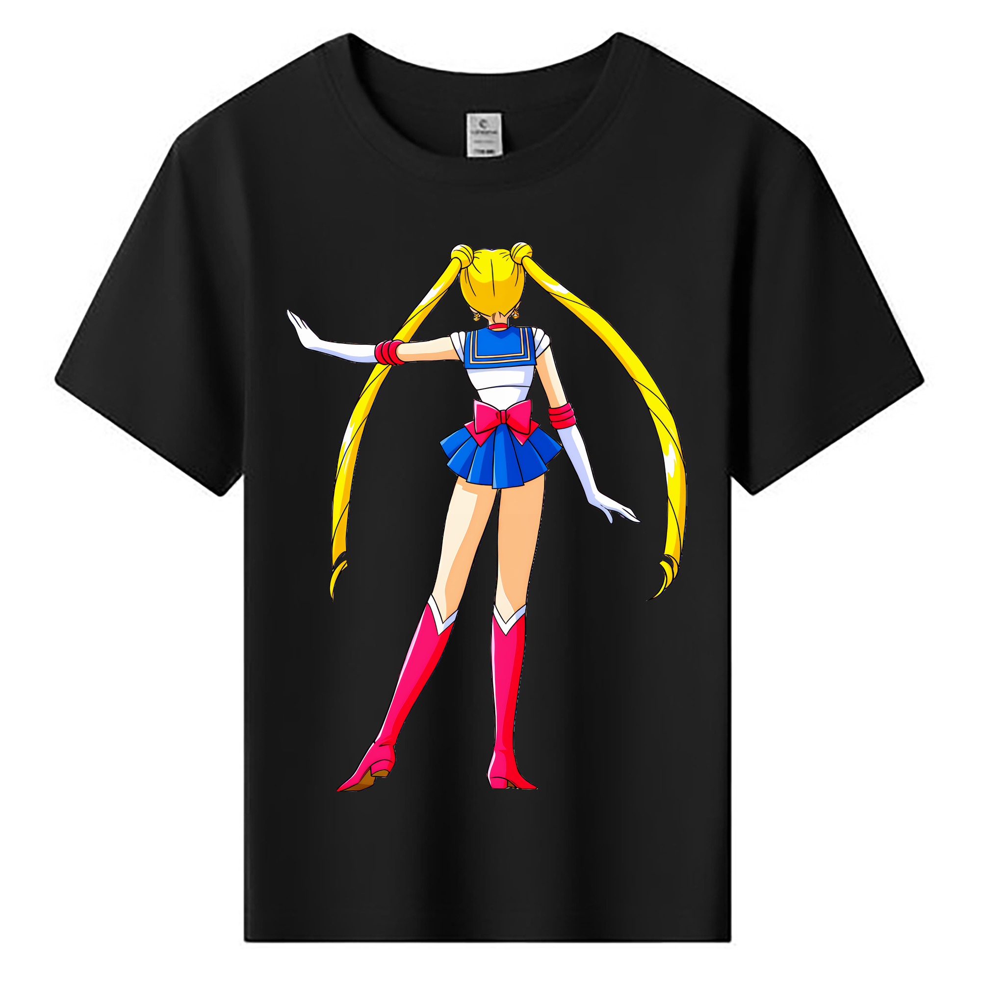 （画像用） 美少女戦士セーラームーン 月野 うさぎ つきの うさぎ Sailor Moon Tsukino Usagi 綿100％キッズTシャツ（フロントプリント）