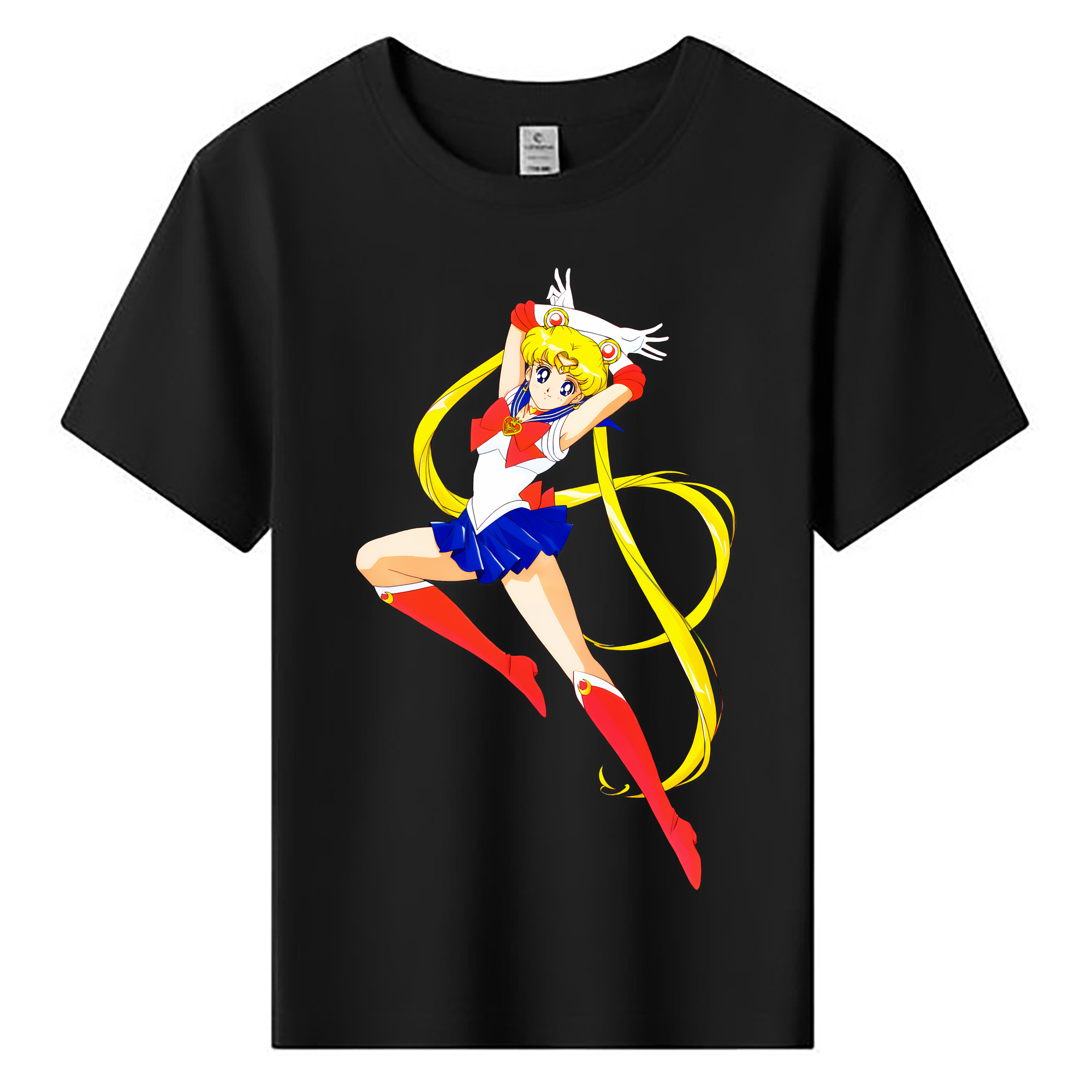 （画像用） 美少女戦士セーラームーン 月野 うさぎ つきの うさぎ Sailor Moon Tsukino Usagi 綿100％キッズTシャツ（フロントプリント）