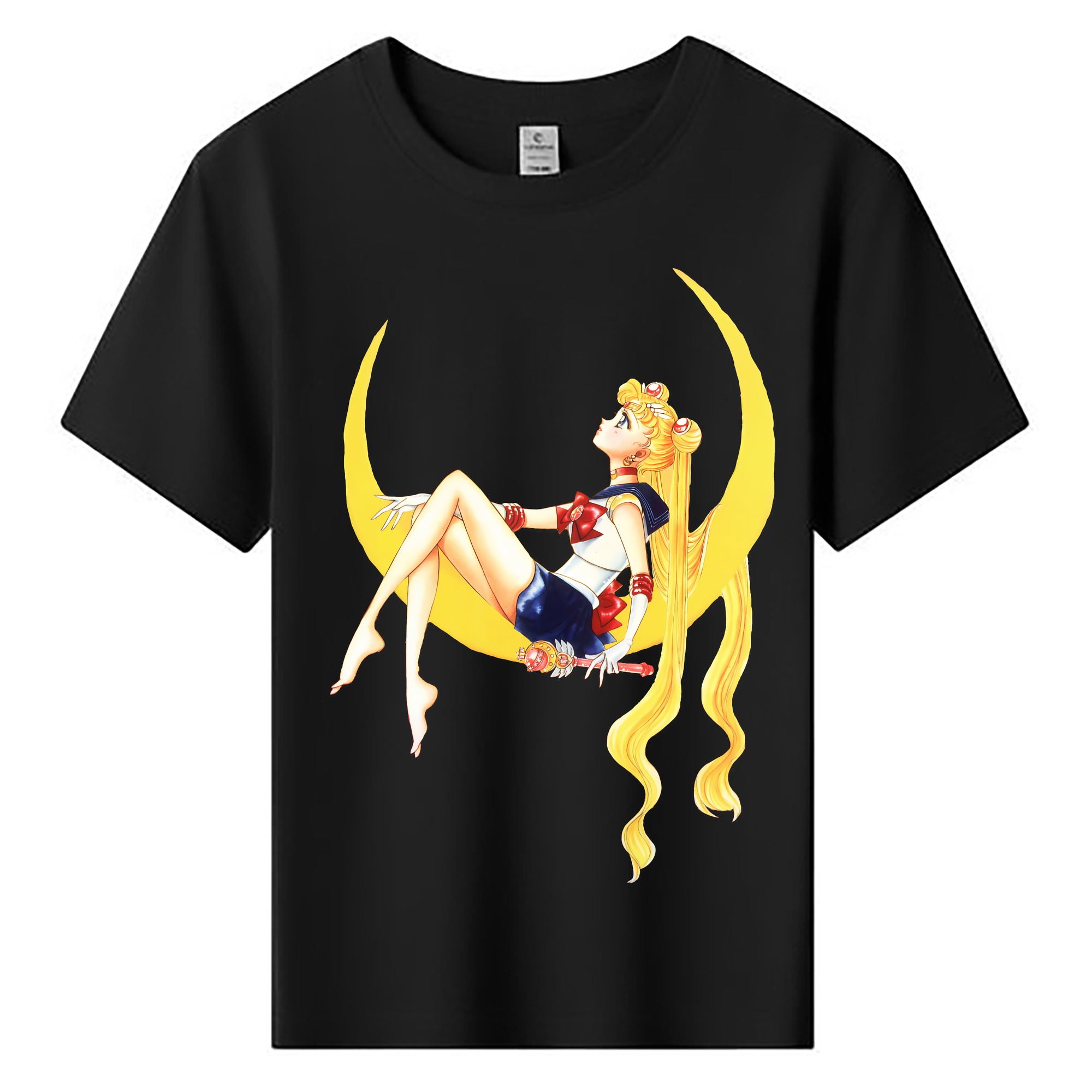 （画像用） 美少女戦士セーラームーン 月野 うさぎ つきの うさぎ Sailor Moon Tsukino Usagi 綿100％キッズTシャツ（フロントプリント）