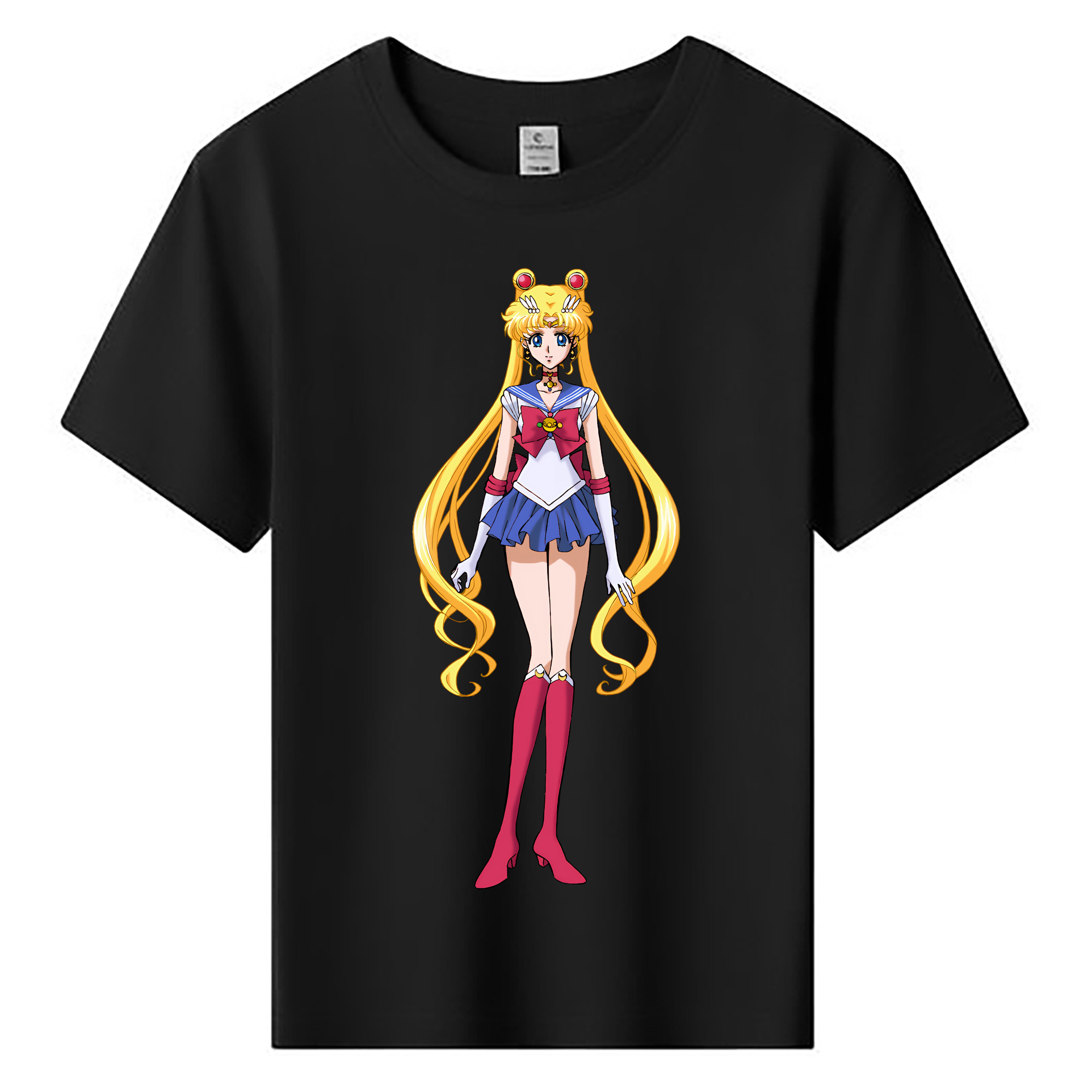（画像用） 美少女戦士セーラームーン 月野 うさぎ つきの うさぎ Sailor Moon Tsukino Usagi 綿100％キッズTシャツ（フロントプリント）