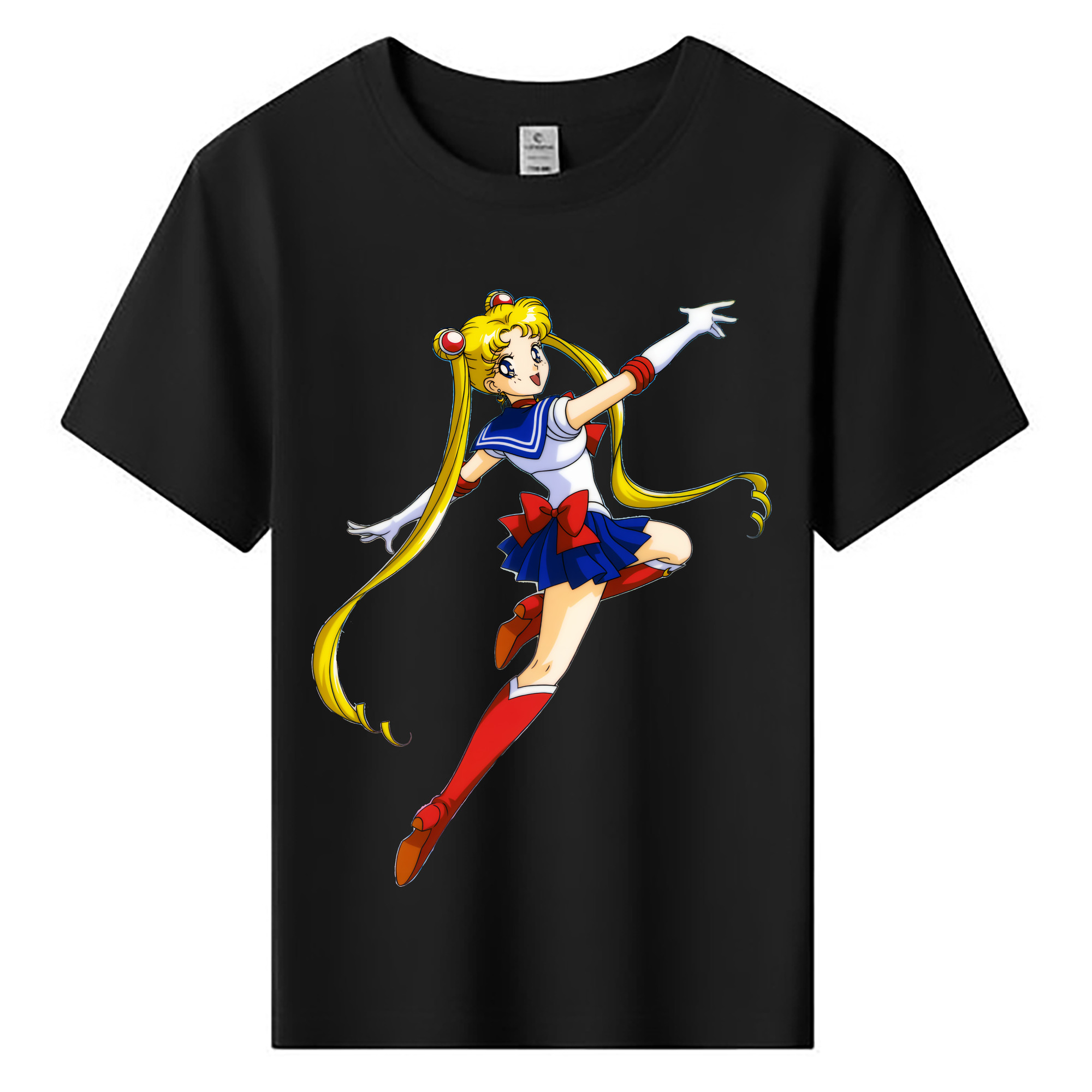（画像用） 美少女戦士セーラームーン 月野 うさぎ つきの うさぎ Sailor Moon Tsukino Usagi 綿100％キッズTシャツ（フロントプリント）