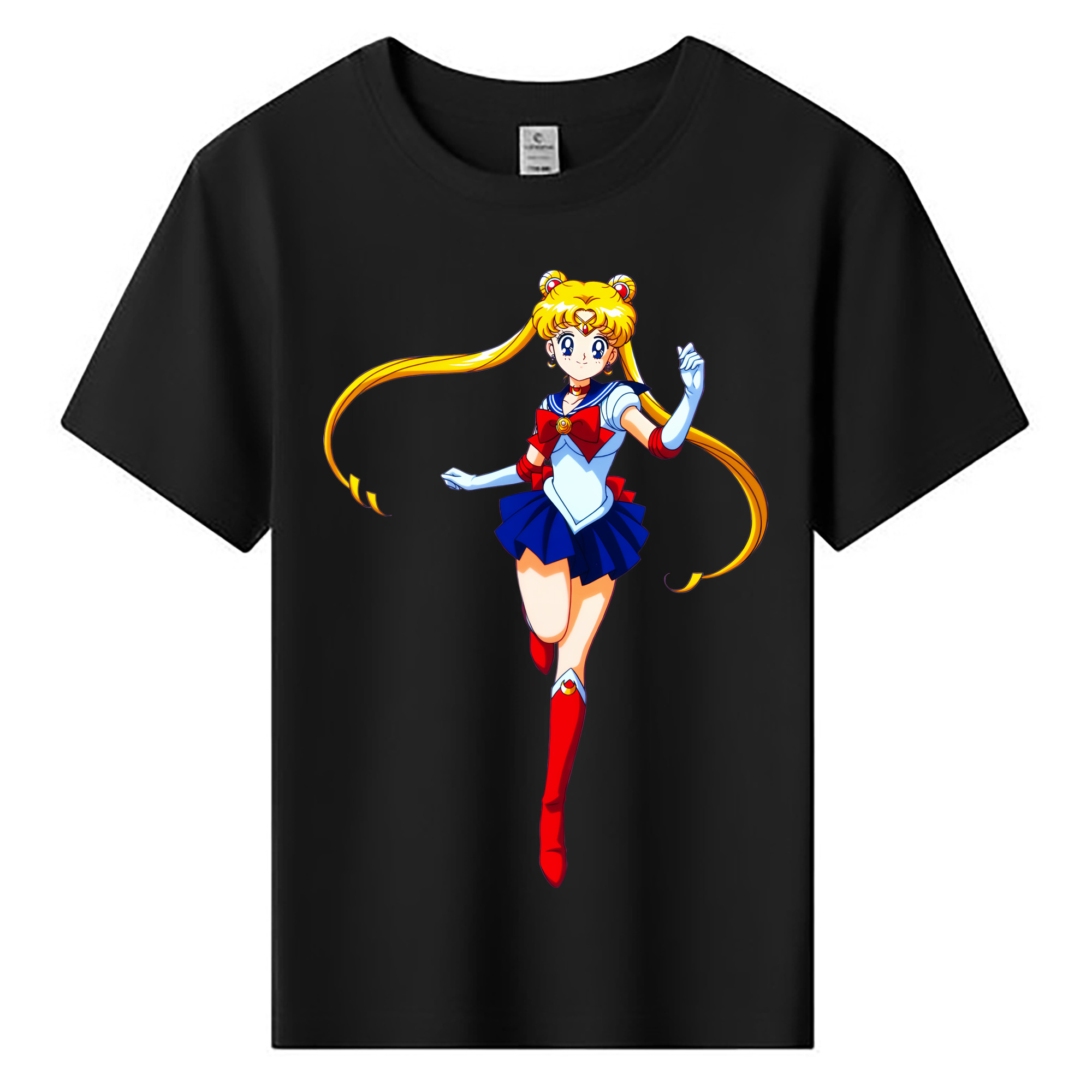 （画像用） 美少女戦士セーラームーン 月野 うさぎ つきの うさぎ Sailor Moon Tsukino Usagi 綿100％キッズTシャツ（フロントプリント）