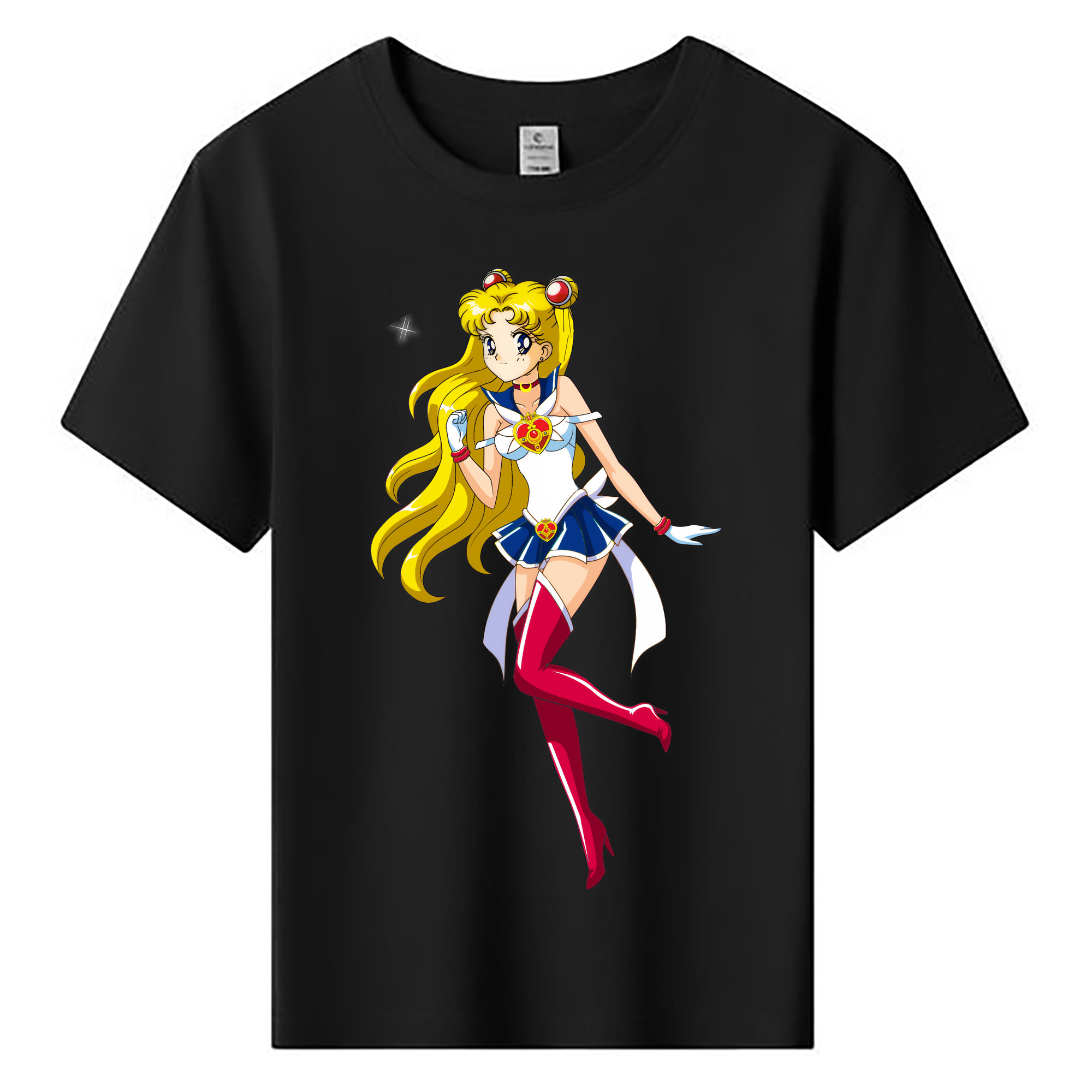（画像用） 美少女戦士セーラームーン 月野 うさぎ つきの うさぎ Sailor Moon Tsukino Usagi 綿100％キッズTシャツ（フロントプリント）