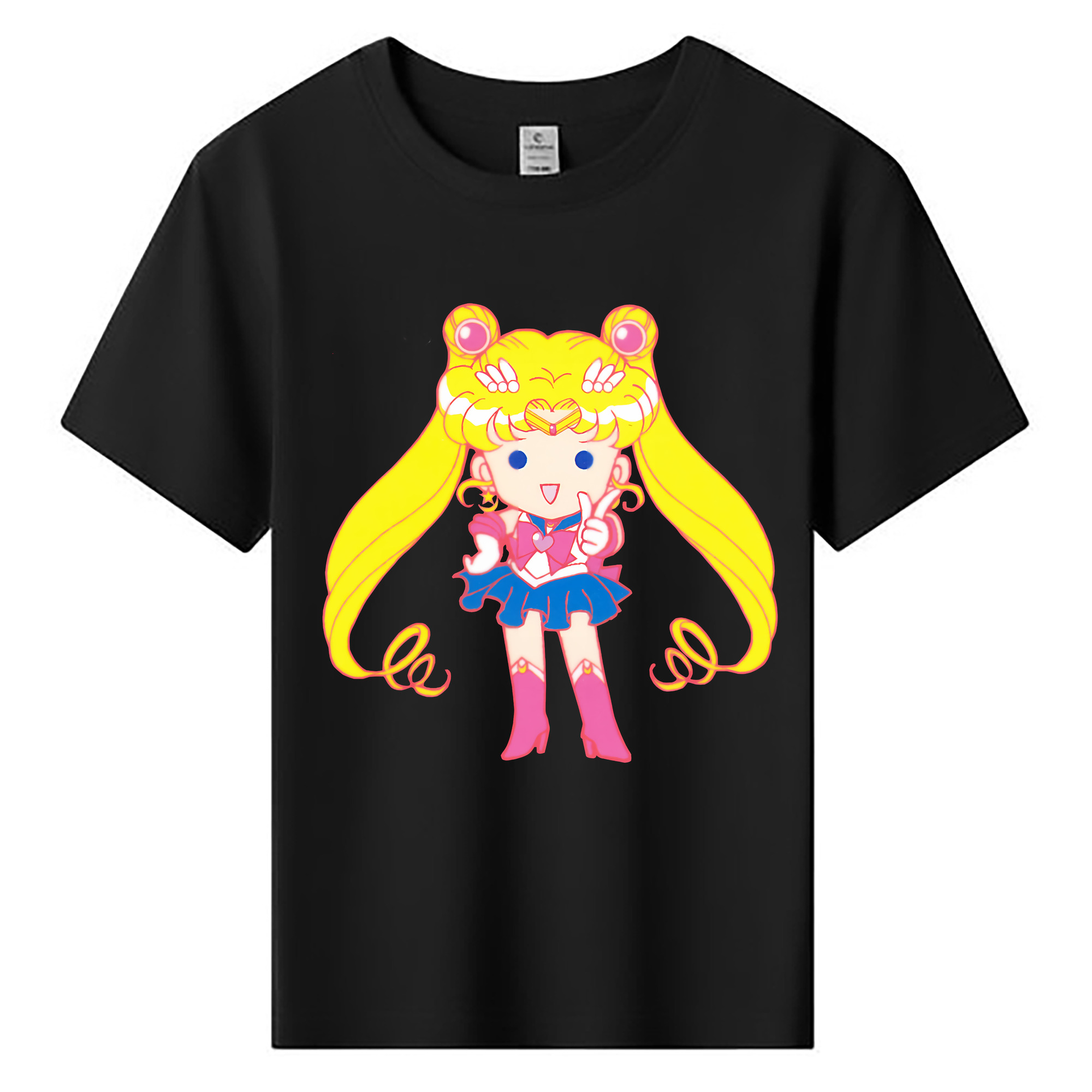 （画像用） 美少女戦士セーラームーン 月野 うさぎ つきの うさぎ Sailor Moon Tsukino Usagi 綿100％キッズTシャツ（フロントプリント）