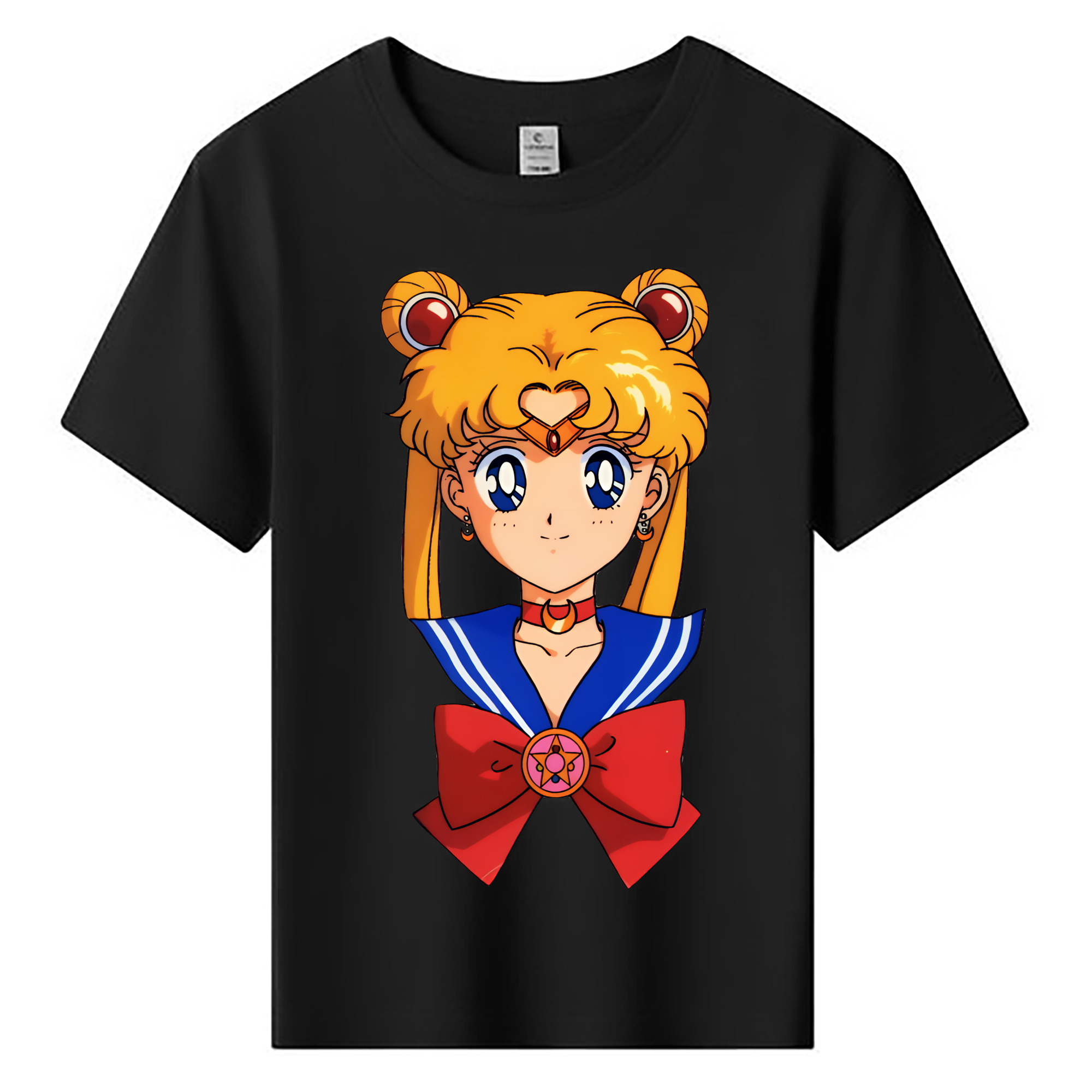 （画像用） 美少女戦士セーラームーン 月野 うさぎ つきの うさぎ Sailor Moon Tsukino Usagi 綿100％キッズTシャツ（フロントプリント）