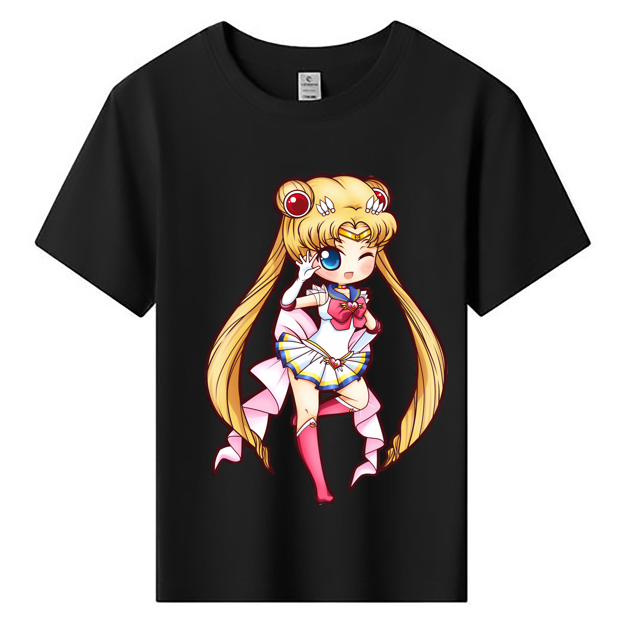 （画像用） 美少女戦士セーラームーン 月野 うさぎ つきの うさぎ Sailor Moon Tsukino Usagi 綿100％キッズTシャツ（フロントプリント）