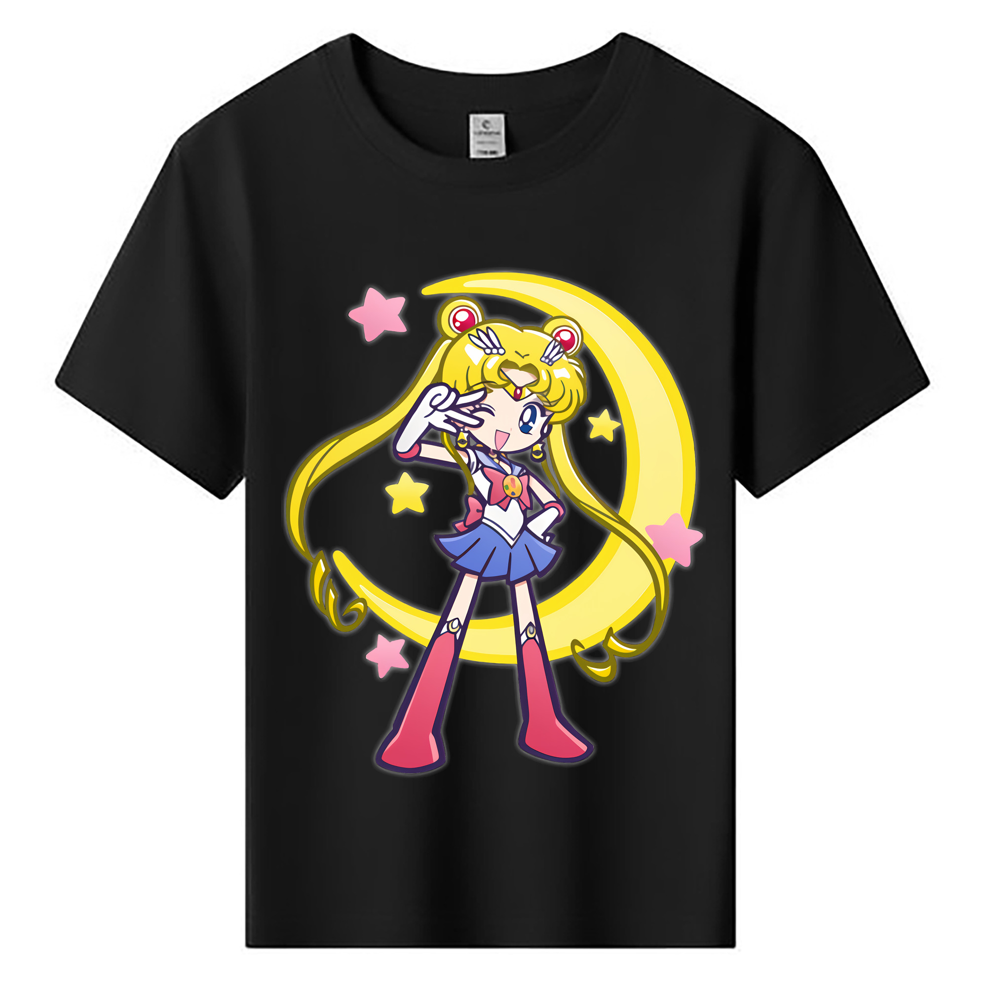 （画像用） 美少女戦士セーラームーン 月野 うさぎ つきの うさぎ Sailor Moon Tsukino Usagi 綿100％キッズTシャツ（フロントプリント）