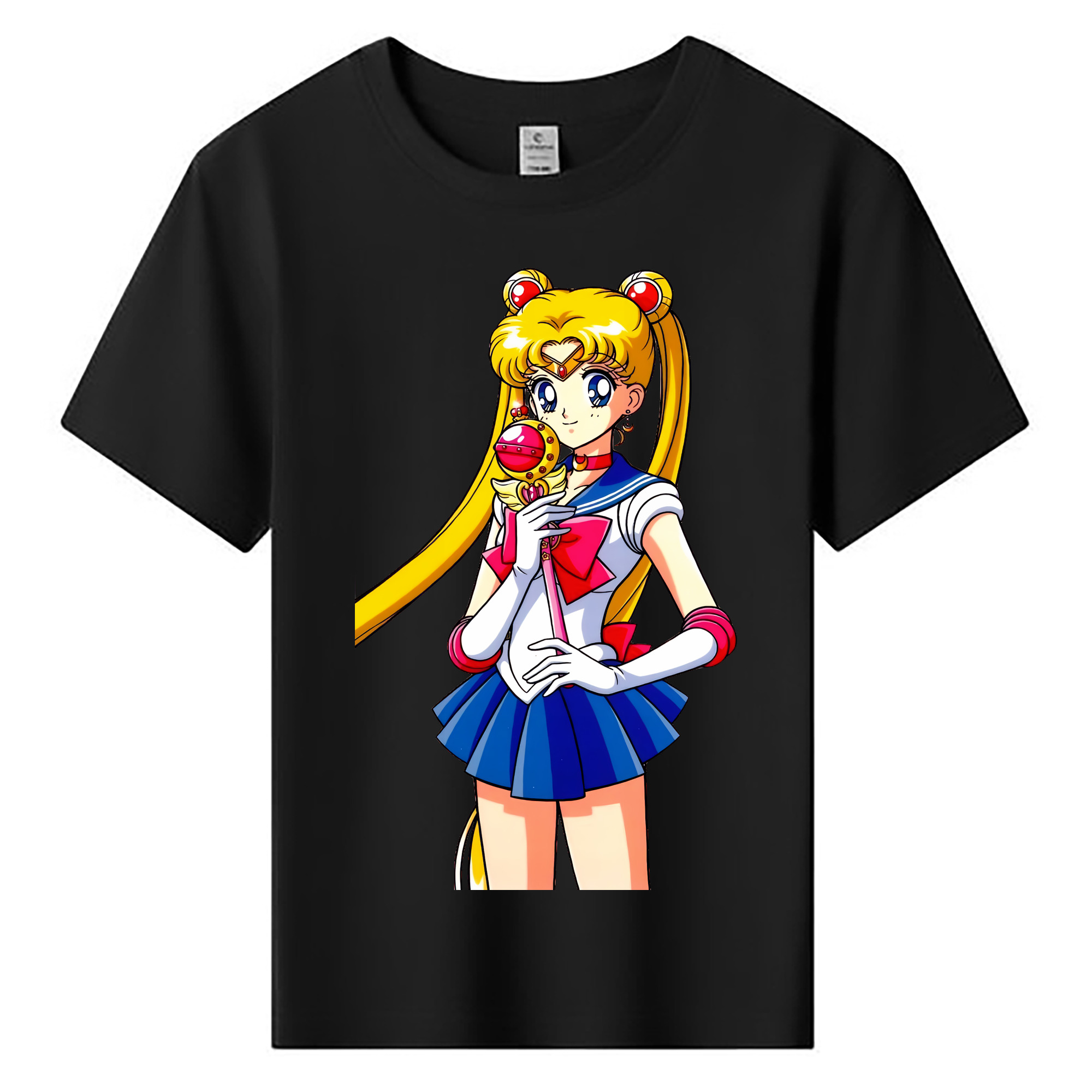 （画像用） 美少女戦士セーラームーン 月野 うさぎ つきの うさぎ Sailor Moon Tsukino Usagi 綿100％キッズTシャツ（フロントプリント）