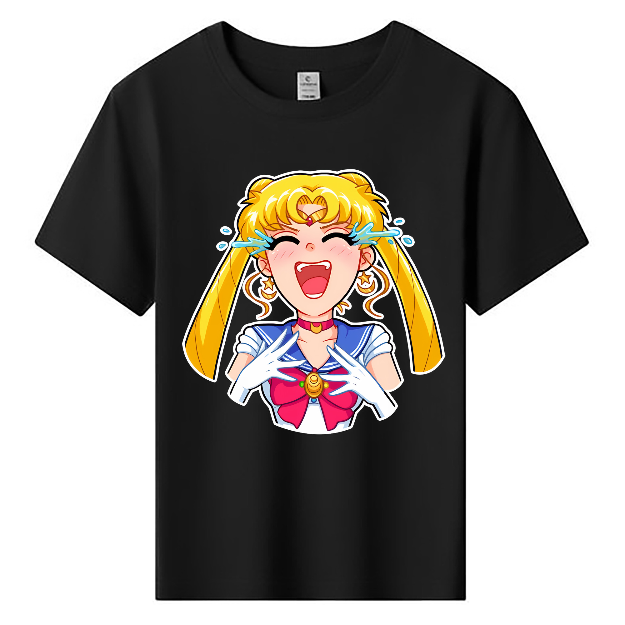 （画像用） 美少女戦士セーラームーン 月野 うさぎ つきの うさぎ Sailor Moon Tsukino Usagi 綿100％キッズTシャツ（フロントプリント）