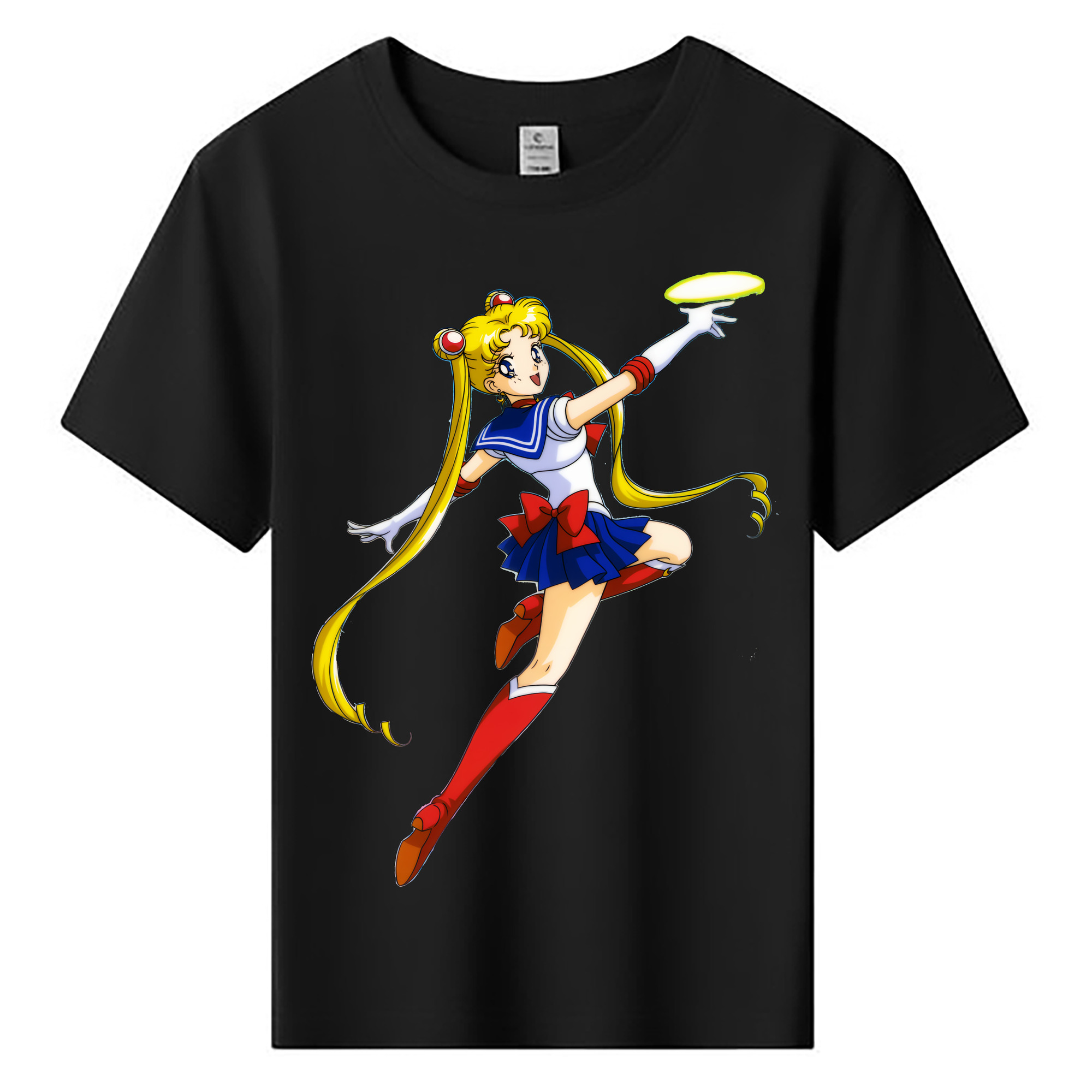 （画像用） 美少女戦士セーラームーン 月野 うさぎ つきの うさぎ Sailor Moon Tsukino Usagi 綿100％キッズTシャツ（フロントプリント）