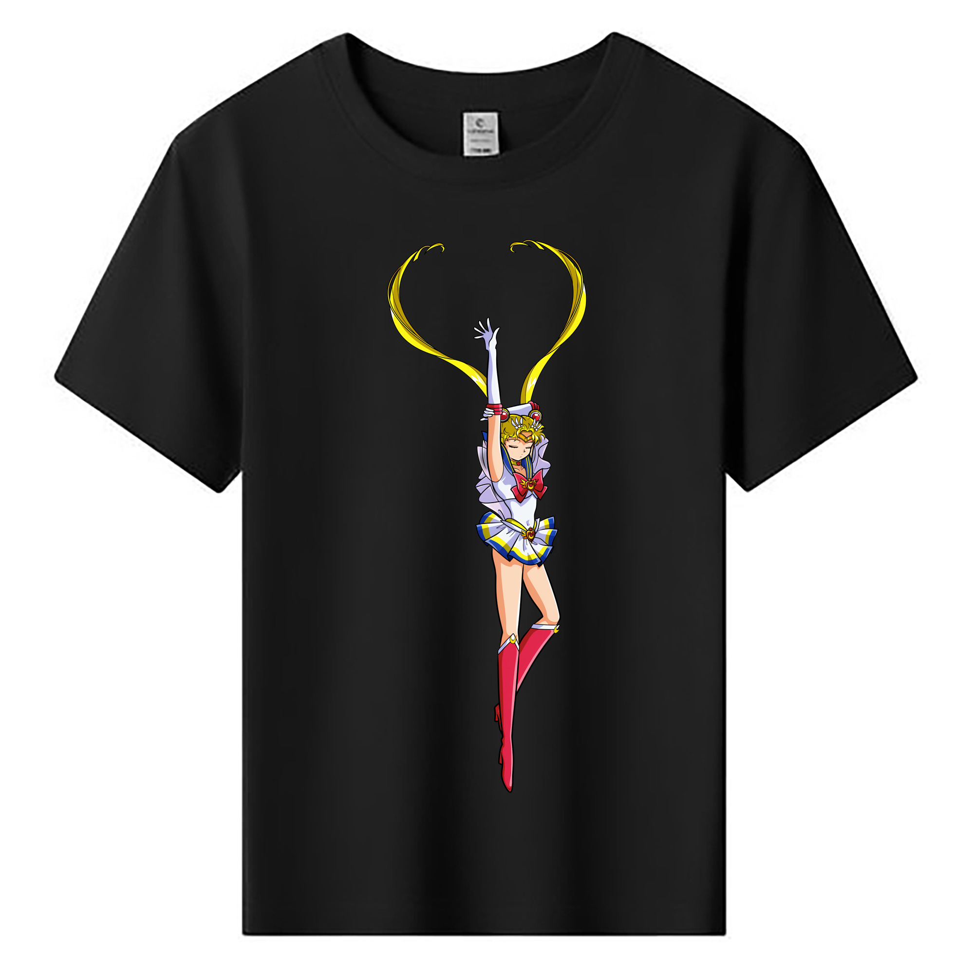 （画像用） 美少女戦士セーラームーン 月野 うさぎ つきの うさぎ Sailor Moon Tsukino Usagi 綿100％キッズTシャツ（フロントプリント）