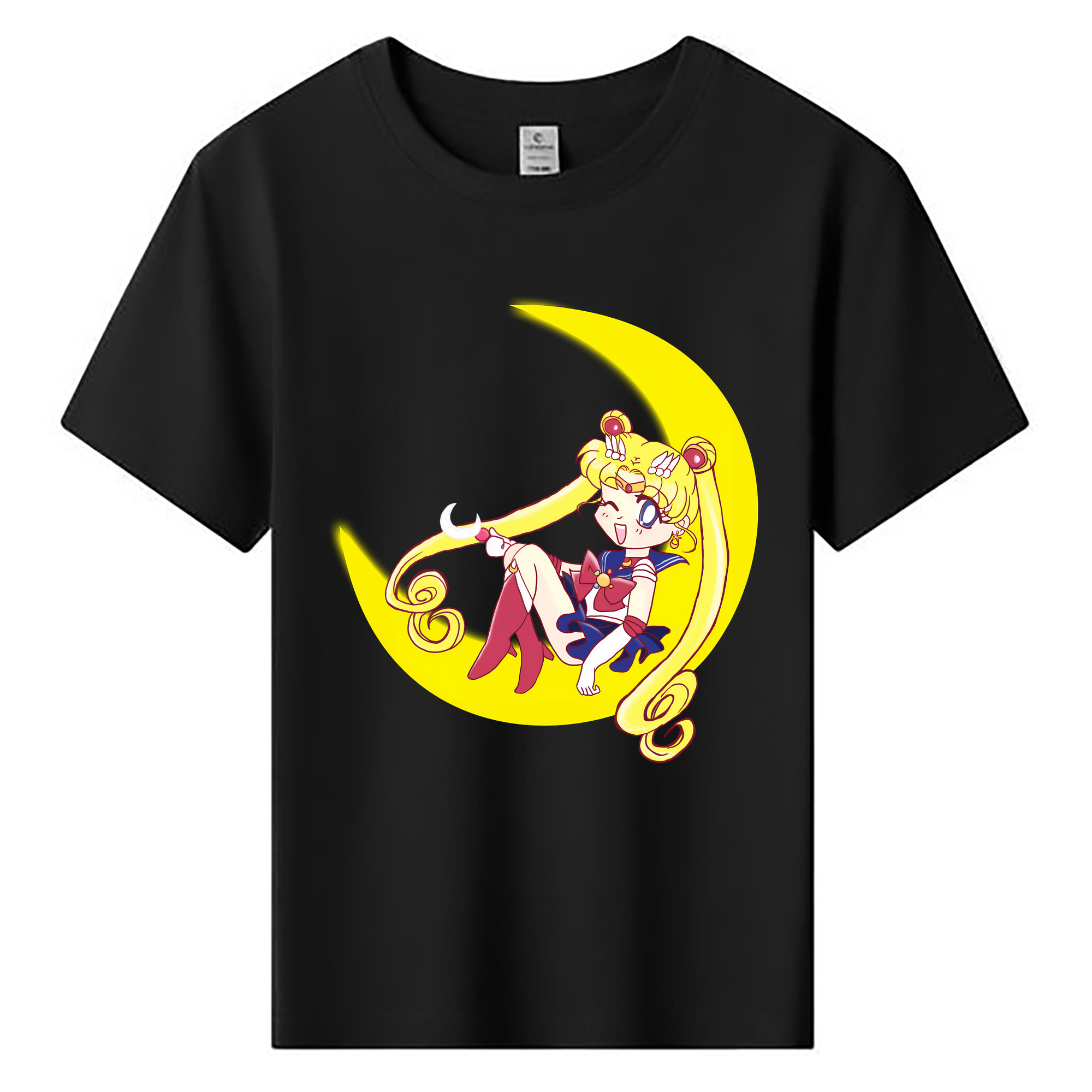 （画像用） 美少女戦士セーラームーン 月野 うさぎ つきの うさぎ Sailor Moon Tsukino Usagi 綿100％キッズTシャツ（フロントプリント）