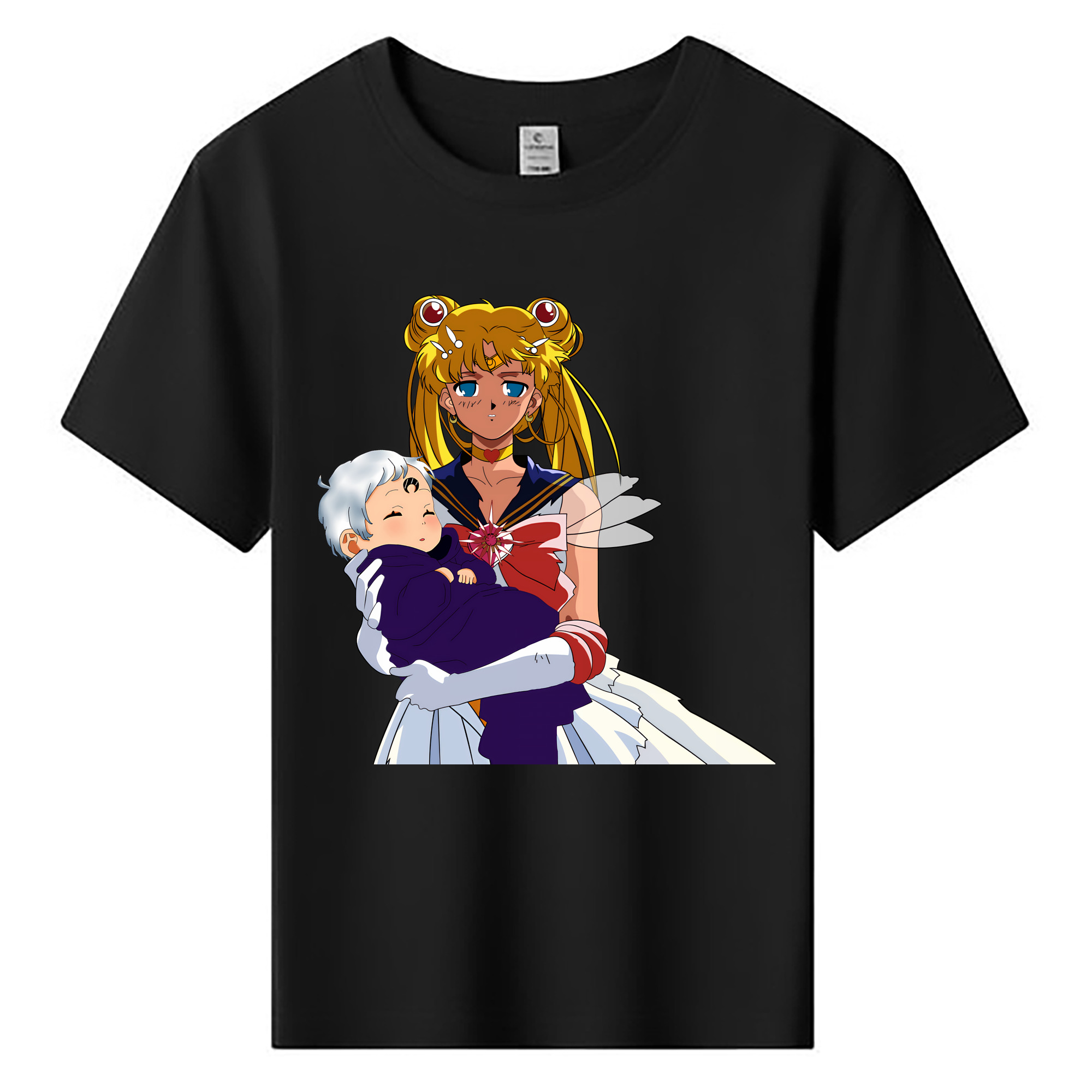（画像用） 美少女戦士セーラームーン 月野 うさぎ つきの うさぎ Sailor Moon Tsukino Usagi 綿100％キッズTシャツ（フロントプリント）