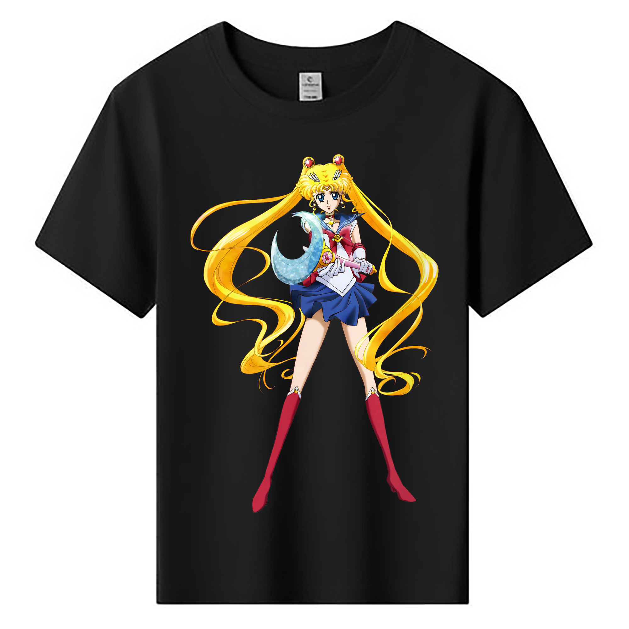 （画像用） 美少女戦士セーラームーン 月野 うさぎ つきの うさぎ Sailor Moon Tsukino Usagi 綿100％キッズTシャツ（フロントプリント）