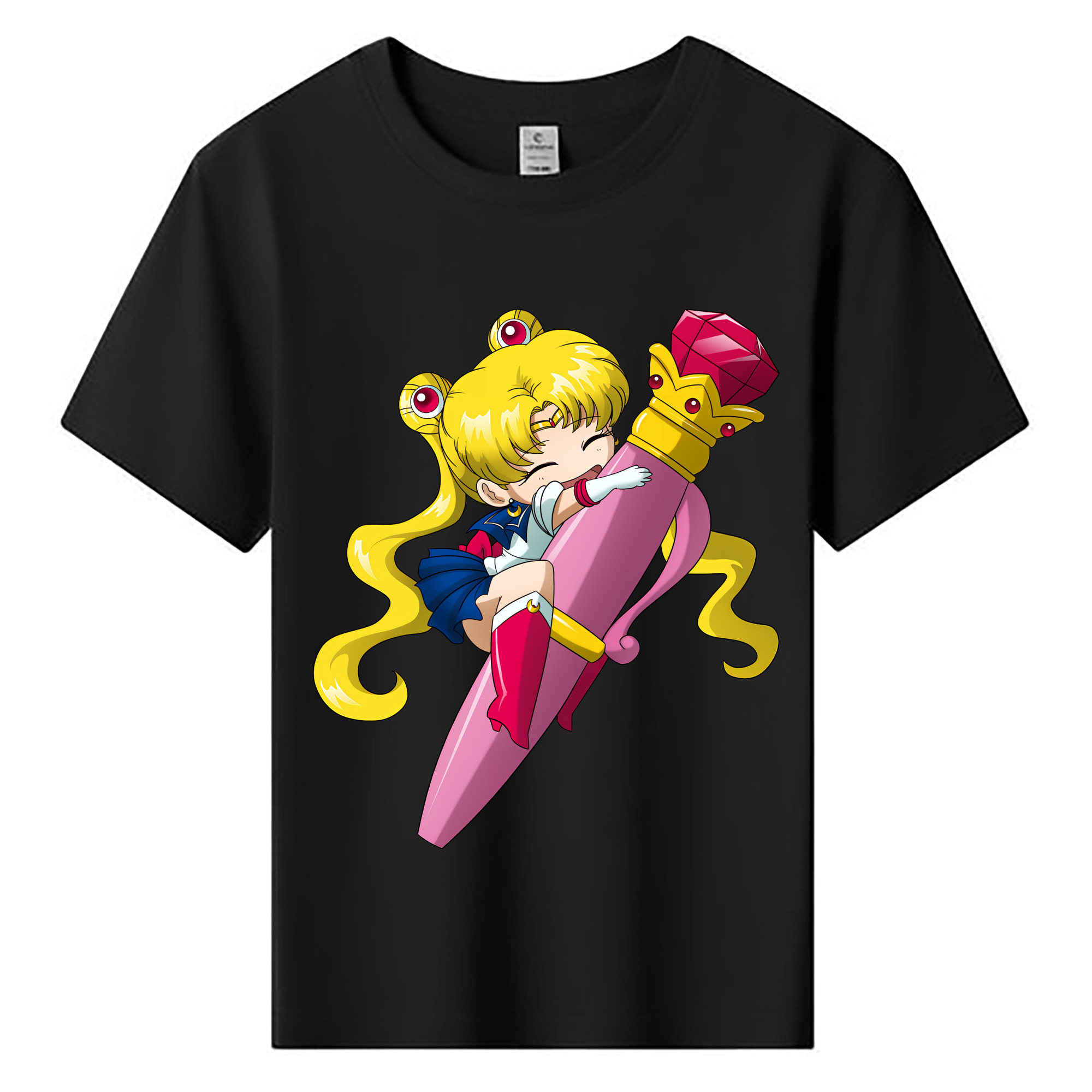 （画像用） 美少女戦士セーラームーン 月野 うさぎ つきの うさぎ Sailor Moon Tsukino Usagi 綿100％キッズTシャツ（フロントプリント）