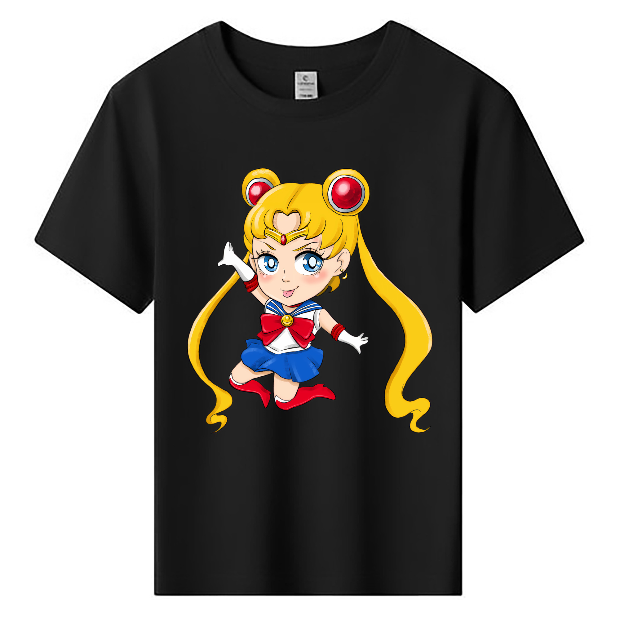 （画像用） 美少女戦士セーラームーン 月野 うさぎ つきの うさぎ Sailor Moon Tsukino Usagi 綿100％キッズTシャツ（フロントプリント）