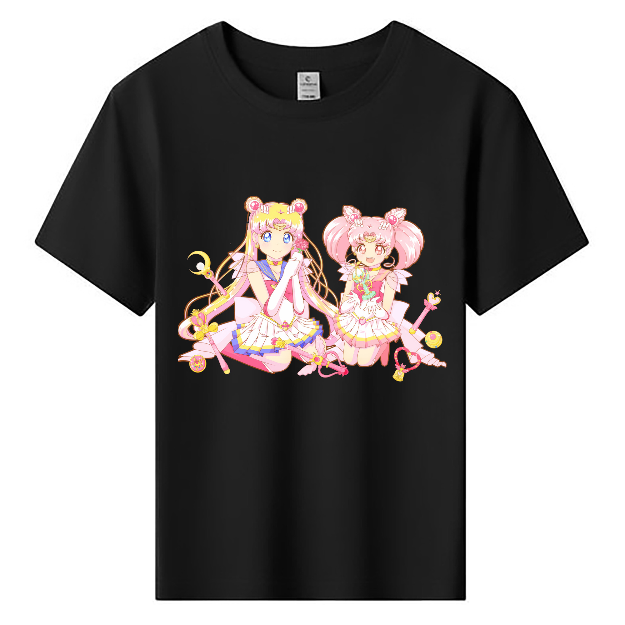 （画像用） 美少女戦士セーラームーン 月野 うさぎ つきの うさぎ Sailor Moon Tsukino Usagi 綿100％キッズTシャツ（フロントプリント）