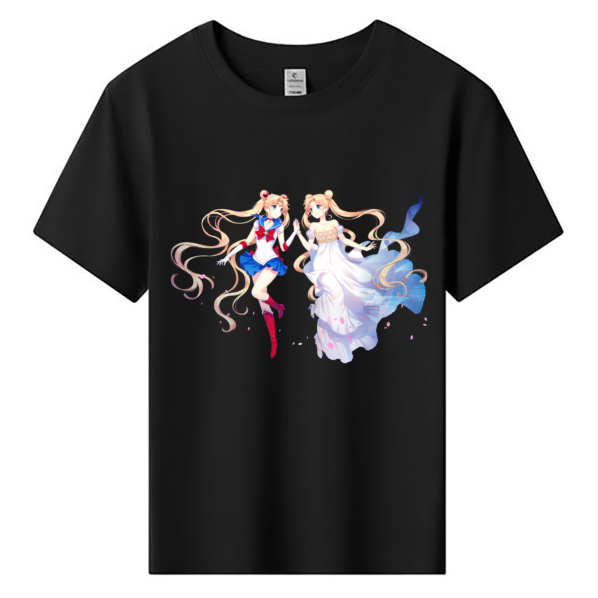 （画像用） 美少女戦士セーラームーン 月野 うさぎ つきの うさぎ Sailor Moon Tsukino Usagi 綿100％キッズTシャツ（フロントプリント）