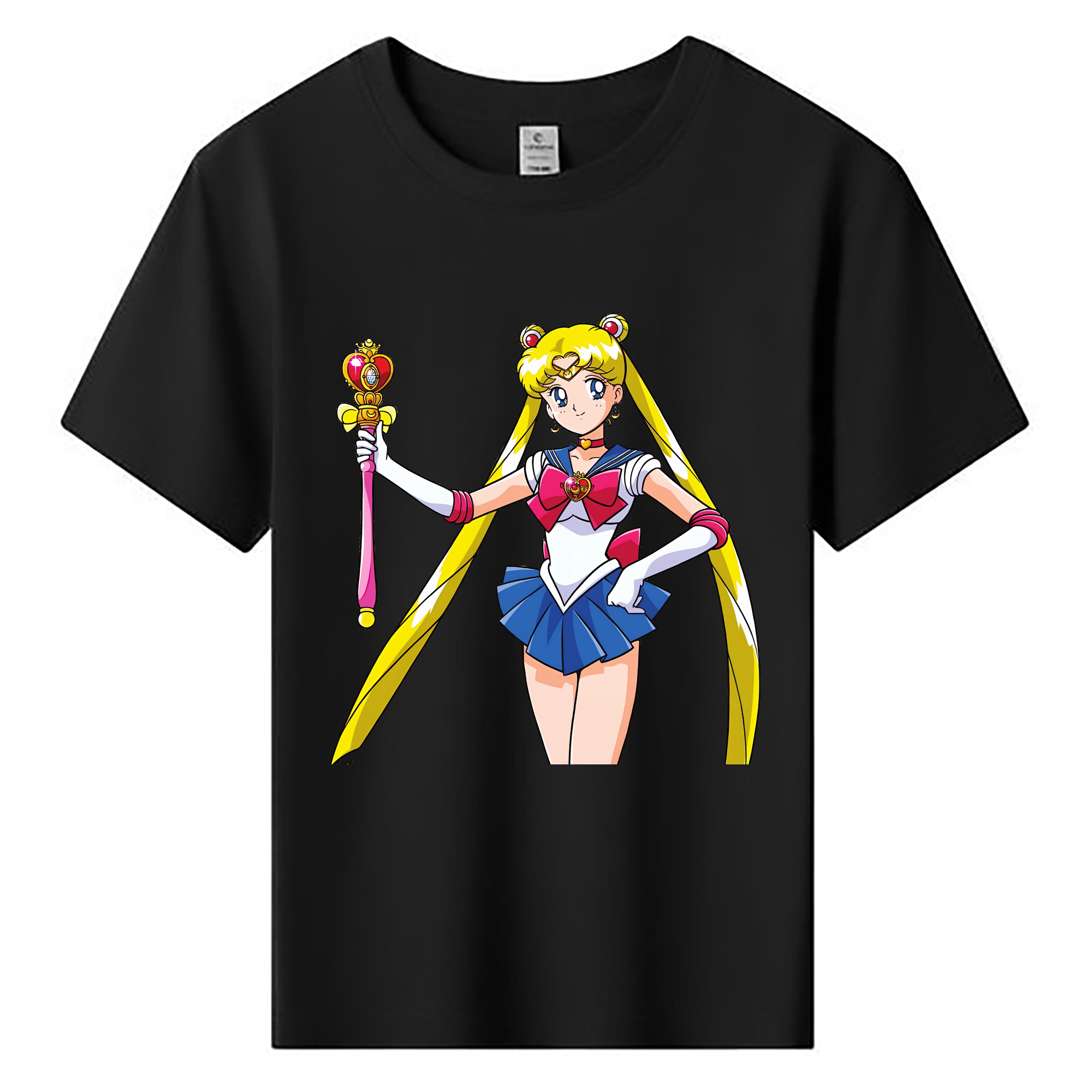 （画像用） 美少女戦士セーラームーン 月野 うさぎ つきの うさぎ Sailor Moon Tsukino Usagi 綿100％キッズTシャツ（フロントプリント）