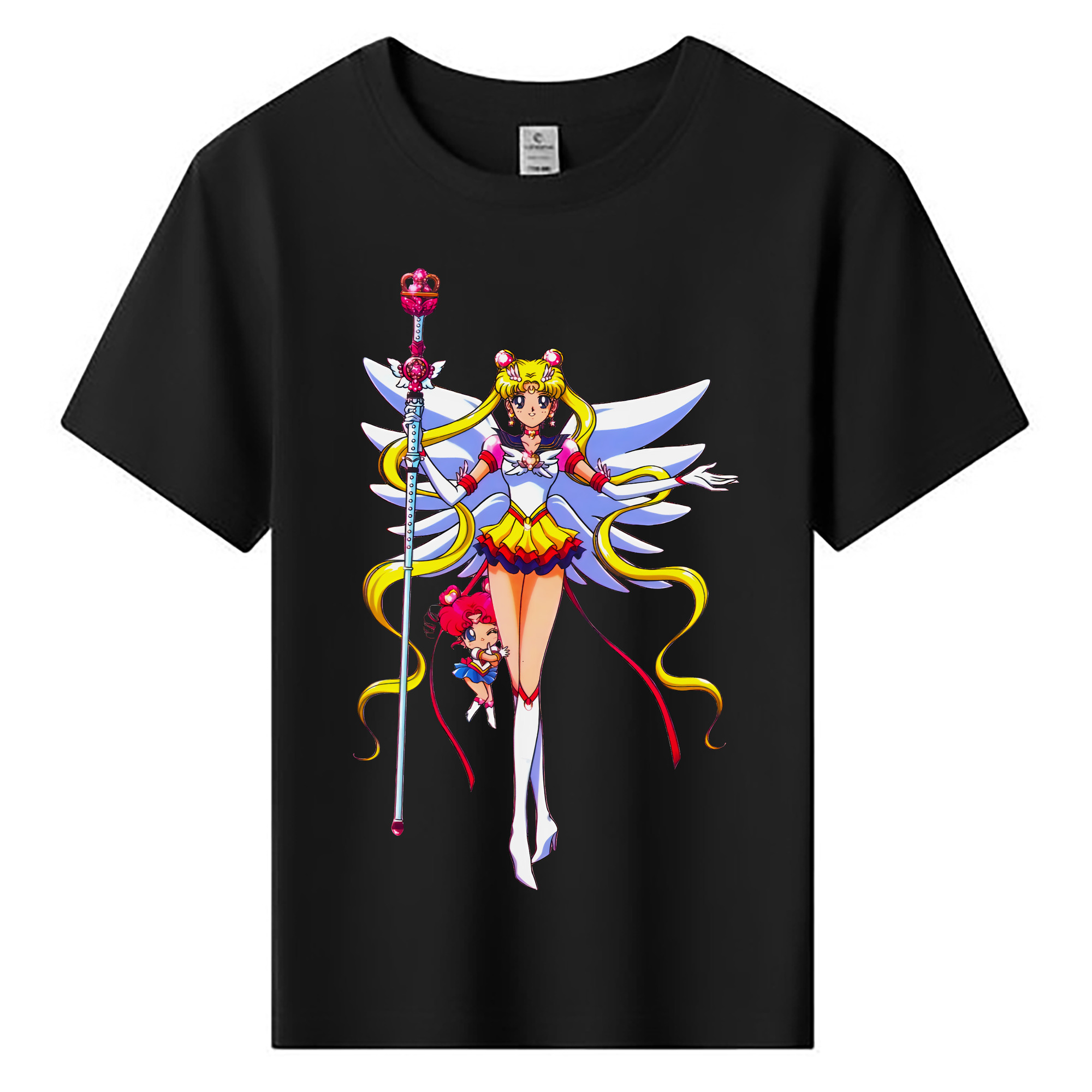 （画像用） 美少女戦士セーラームーン 月野 うさぎ つきの うさぎ Sailor Moon Tsukino Usagi 綿100％キッズTシャツ（フロントプリント）
