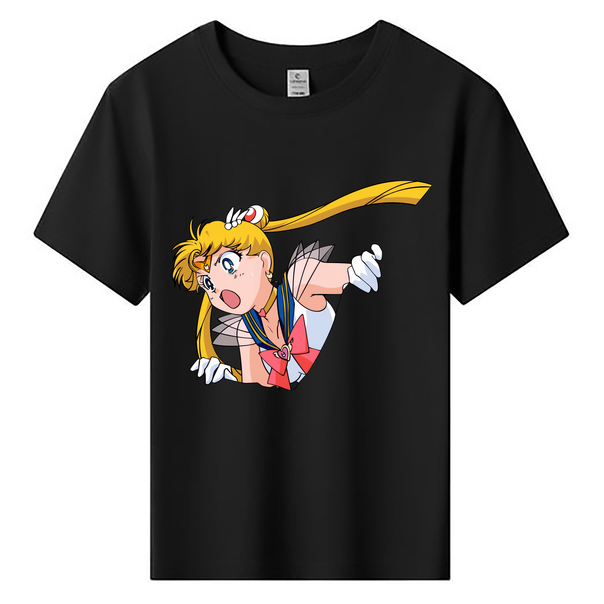 （画像用） 美少女戦士セーラームーン 月野 うさぎ つきの うさぎ Sailor Moon Tsukino Usagi 綿100％キッズTシャツ（フロントプリント）