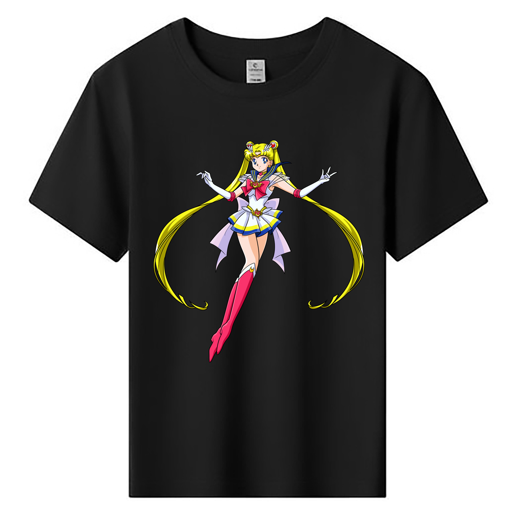 （画像用） 美少女戦士セーラームーン 月野 うさぎ つきの うさぎ Sailor Moon Tsukino Usagi 綿100％キッズTシャツ（フロントプリント）