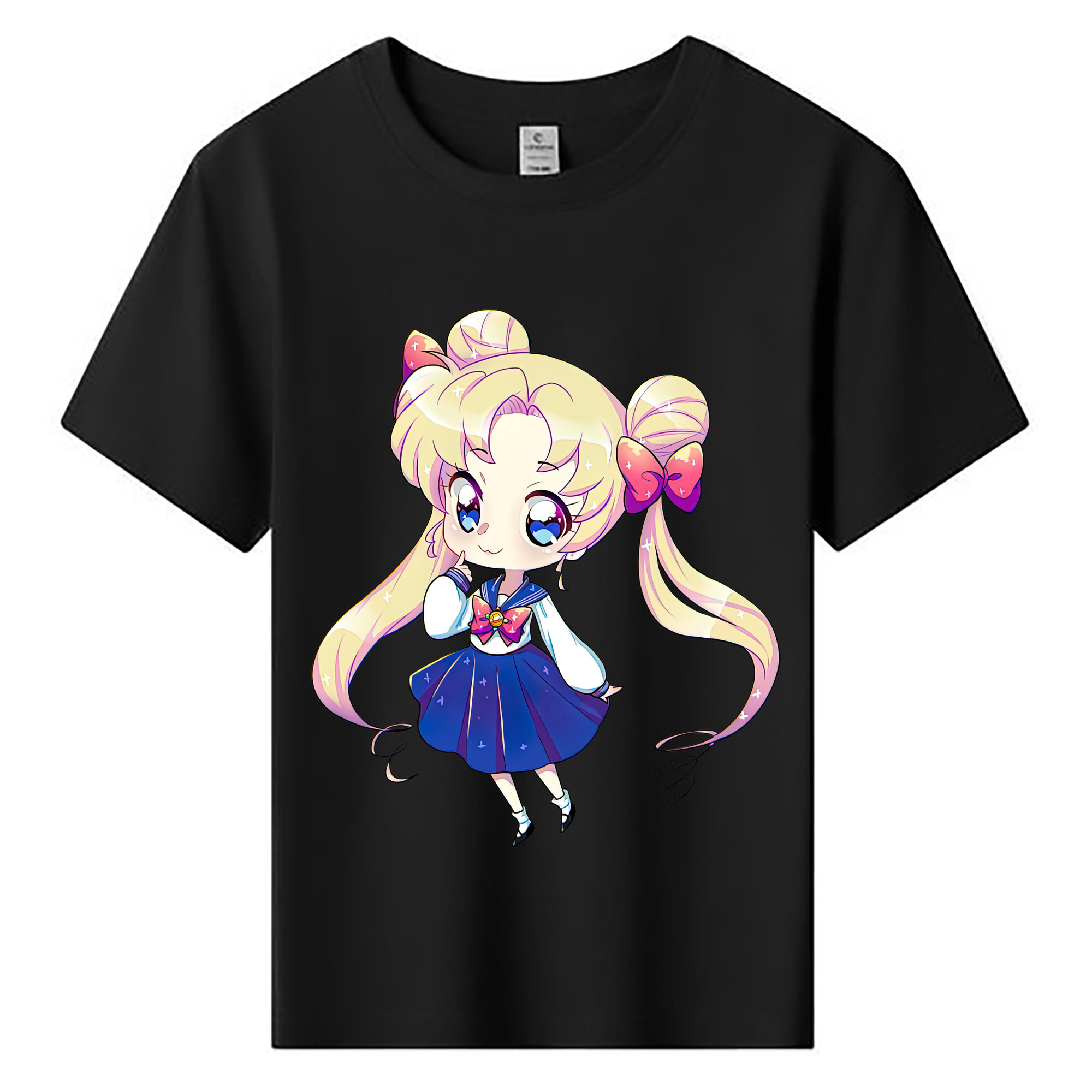 （画像用） 美少女戦士セーラームーン 月野 うさぎ つきの うさぎ Sailor Moon Tsukino Usagi 綿100％キッズTシャツ（フロントプリント）