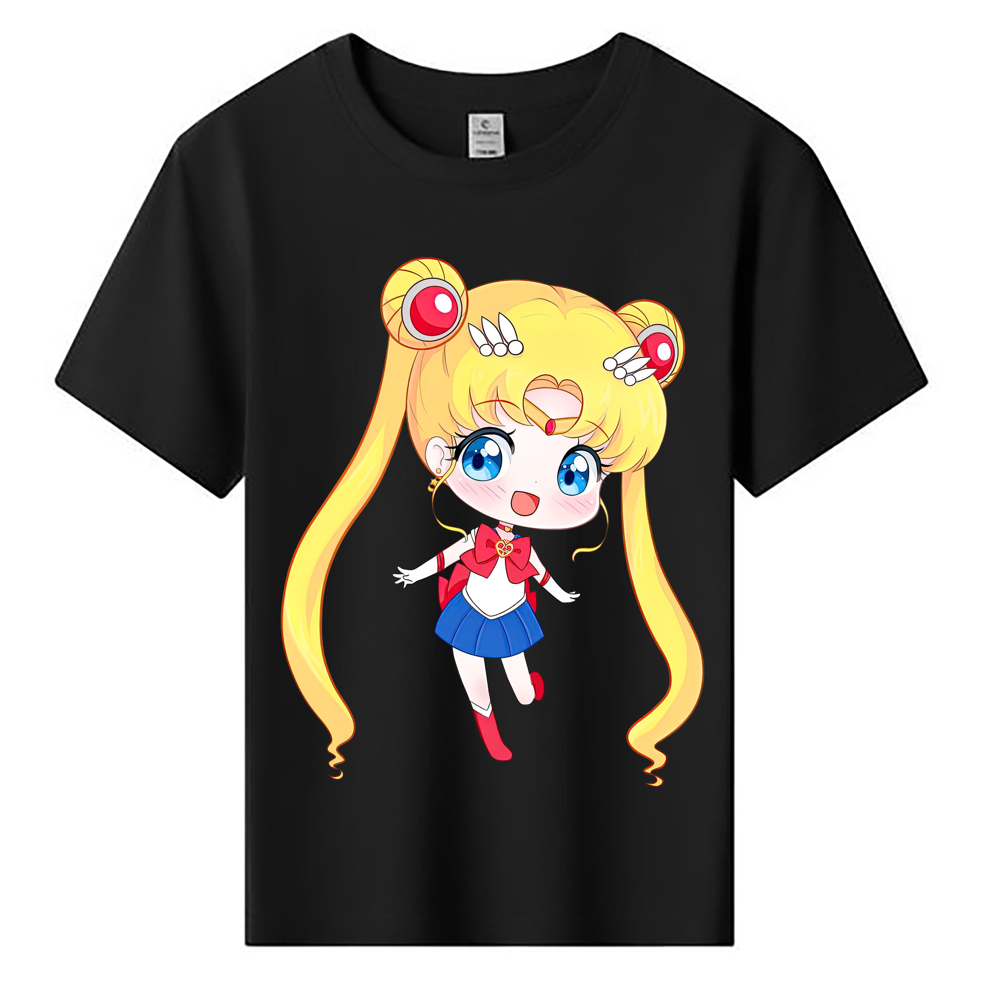 （画像用） 美少女戦士セーラームーン 月野 うさぎ つきの うさぎ Sailor Moon Tsukino Usagi 綿100％キッズTシャツ（フロントプリント）