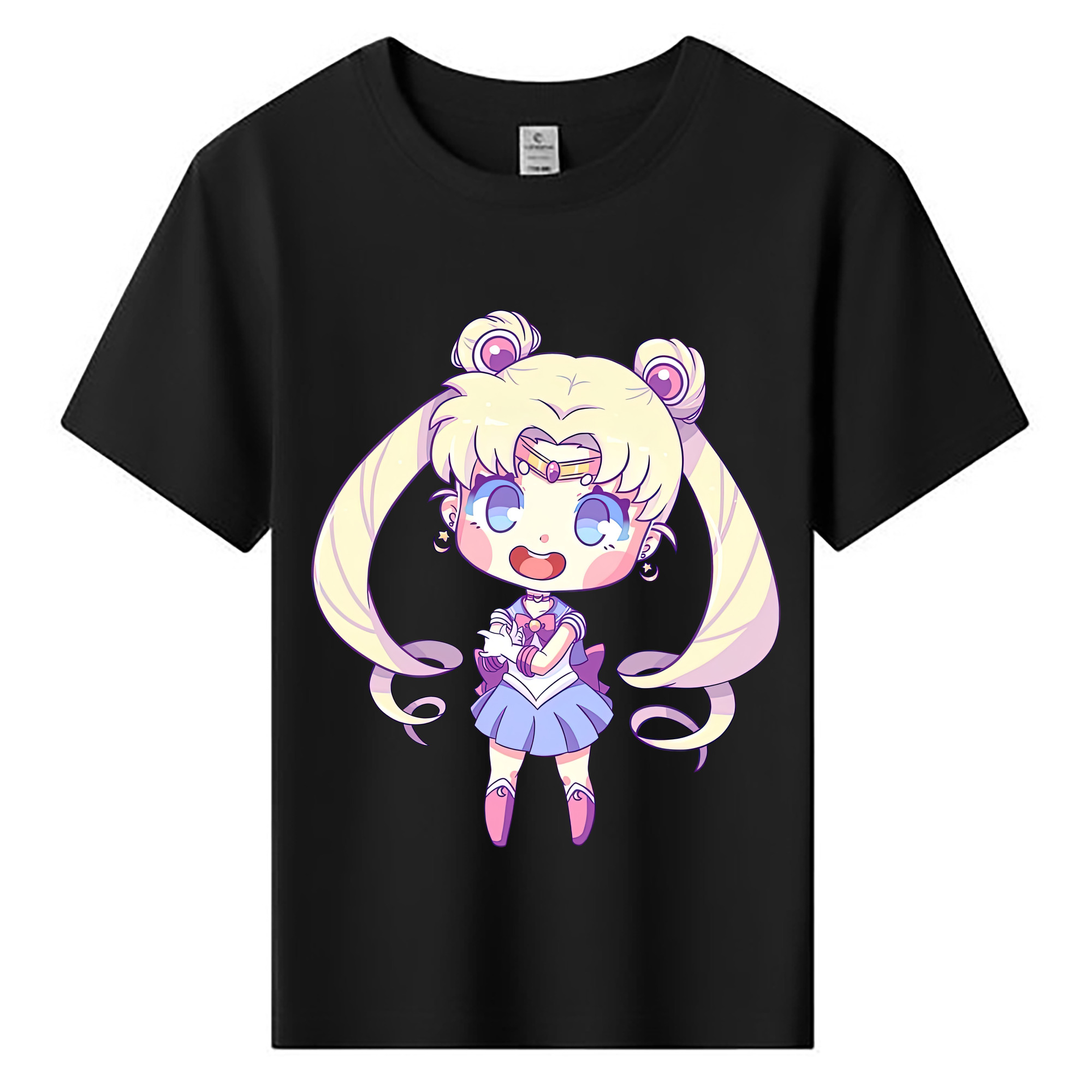 （画像用） 美少女戦士セーラームーン 月野 うさぎ つきの うさぎ Sailor Moon Tsukino Usagi 綿100％キッズTシャツ（フロントプリント）