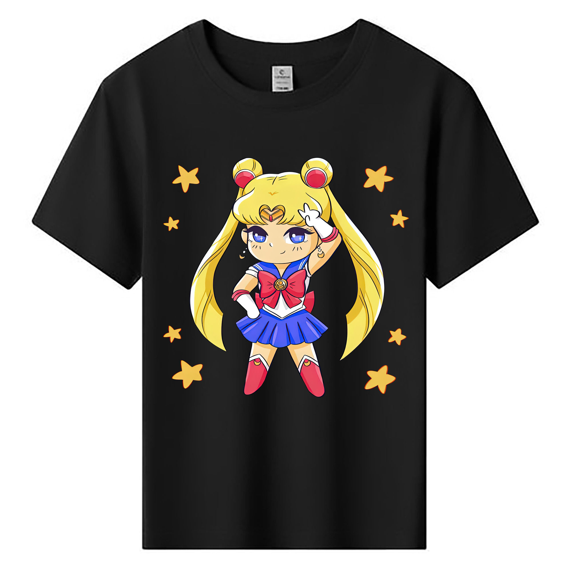 （画像用） 美少女戦士セーラームーン 月野 うさぎ つきの うさぎ Sailor Moon Tsukino Usagi 綿100％キッズTシャツ（フロントプリント）