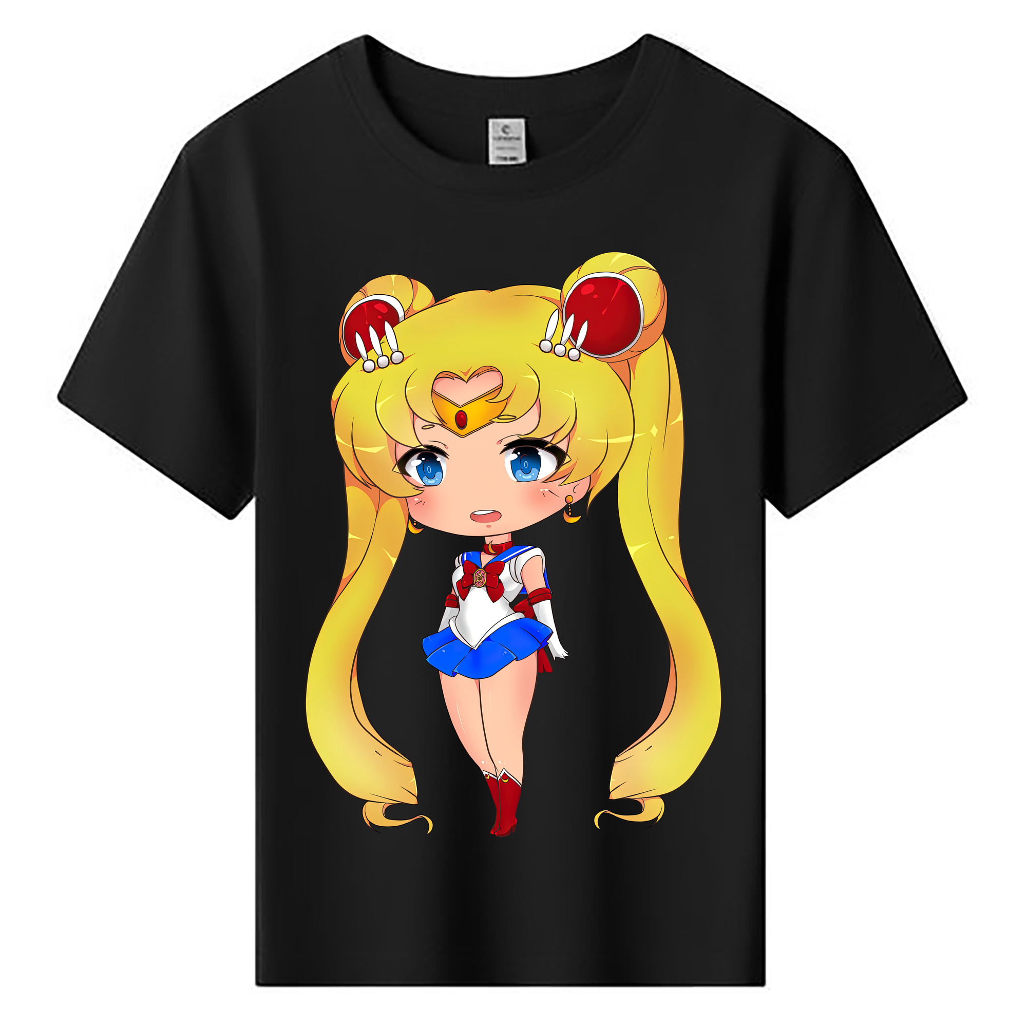 （画像用） 美少女戦士セーラームーン 月野 うさぎ つきの うさぎ Sailor Moon Tsukino Usagi 綿100％キッズTシャツ（フロントプリント）