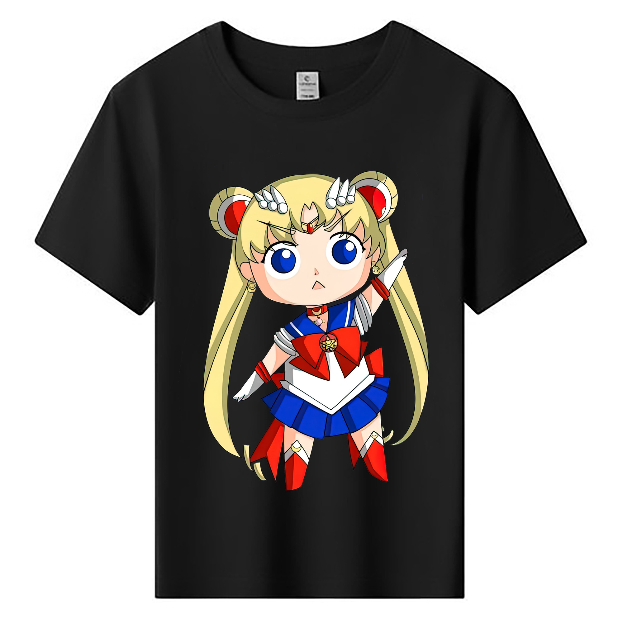 （画像用） 美少女戦士セーラームーン 月野 うさぎ つきの うさぎ Sailor Moon Tsukino Usagi 綿100％キッズTシャツ（フロントプリント）
