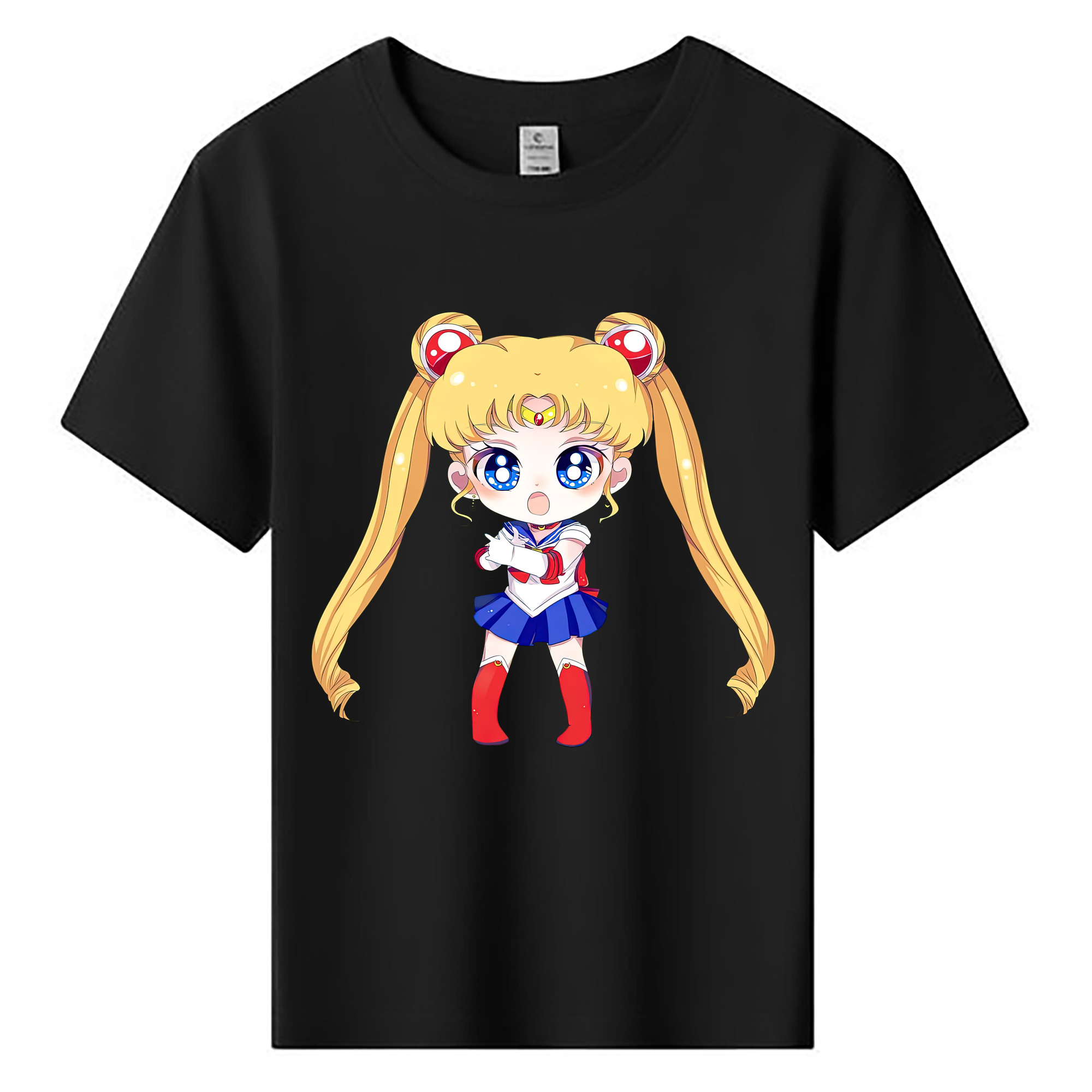 （画像用） 美少女戦士セーラームーン 月野 うさぎ つきの うさぎ Sailor Moon Tsukino Usagi 綿100％キッズTシャツ（フロントプリント）
